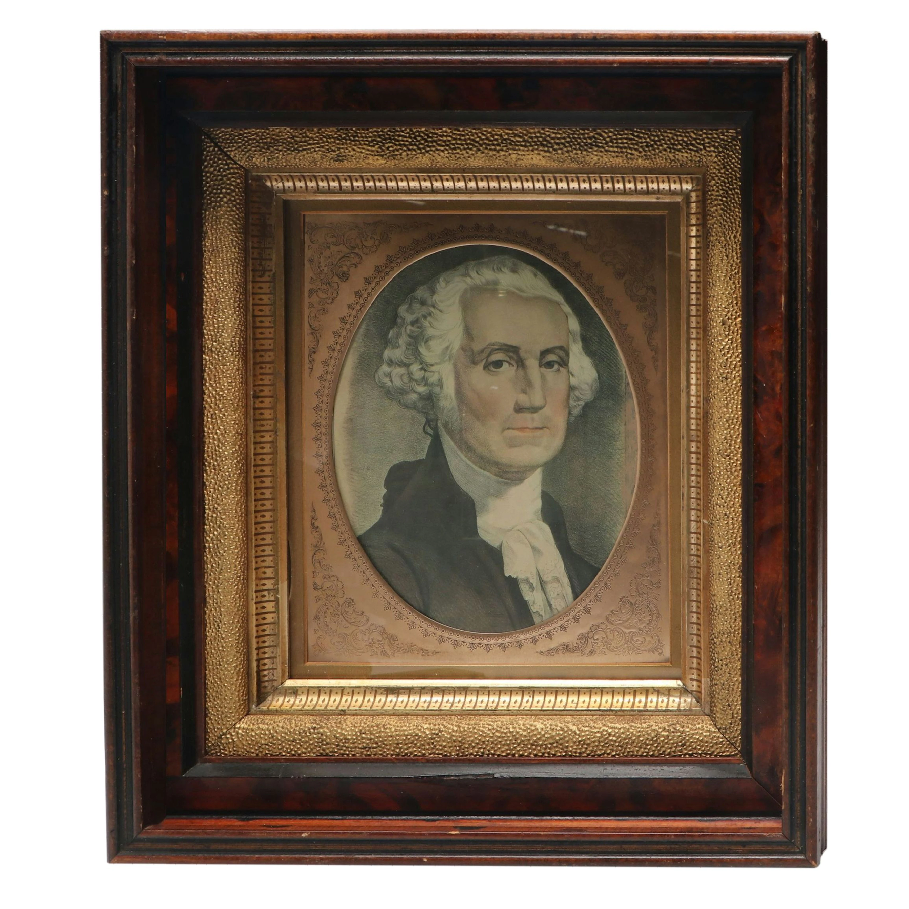 After Gilbert Stuart Offset Lithograph of George Washington, Early 20th Century