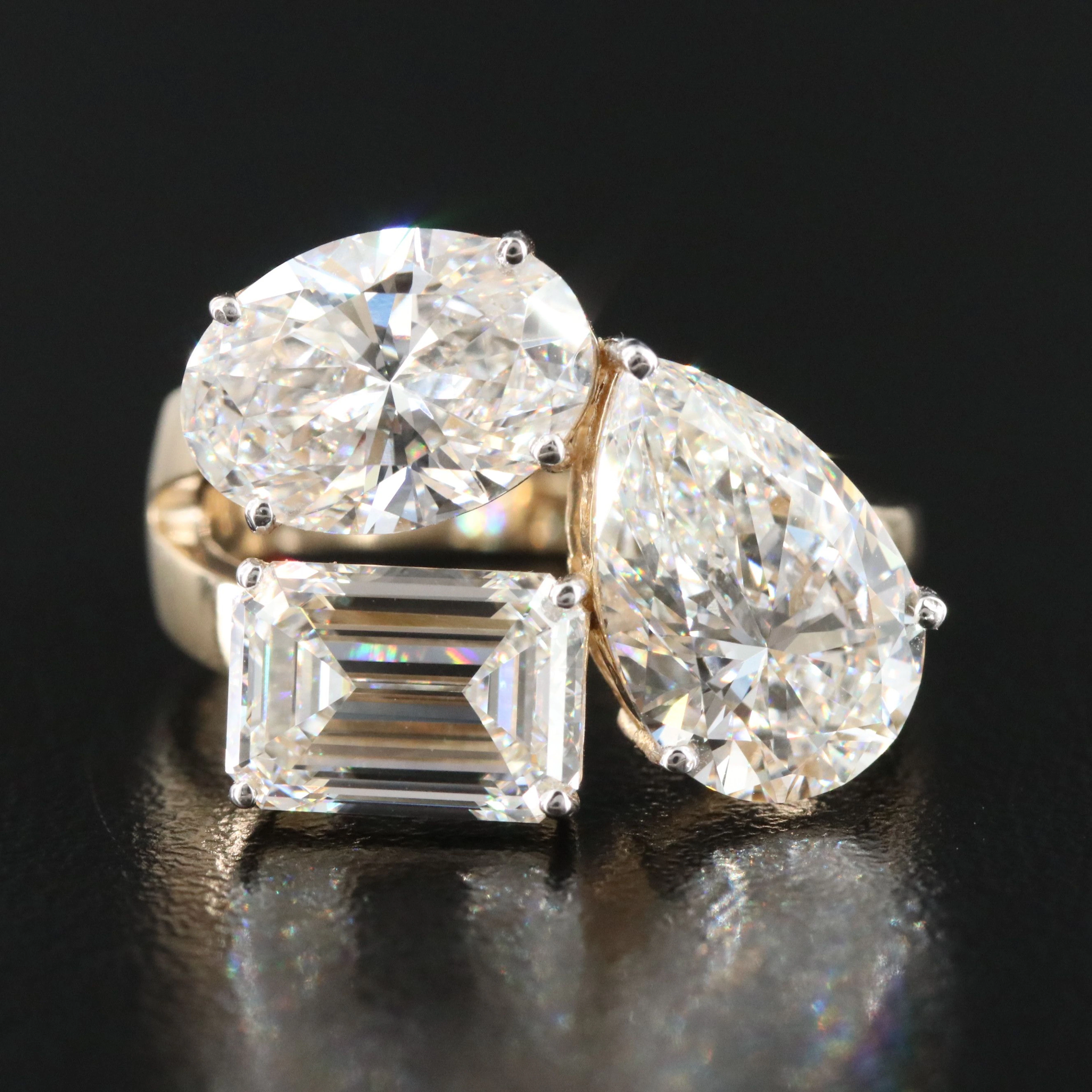 14K 6.69 CTW Lab Grown Diamond Ring with IGI Report