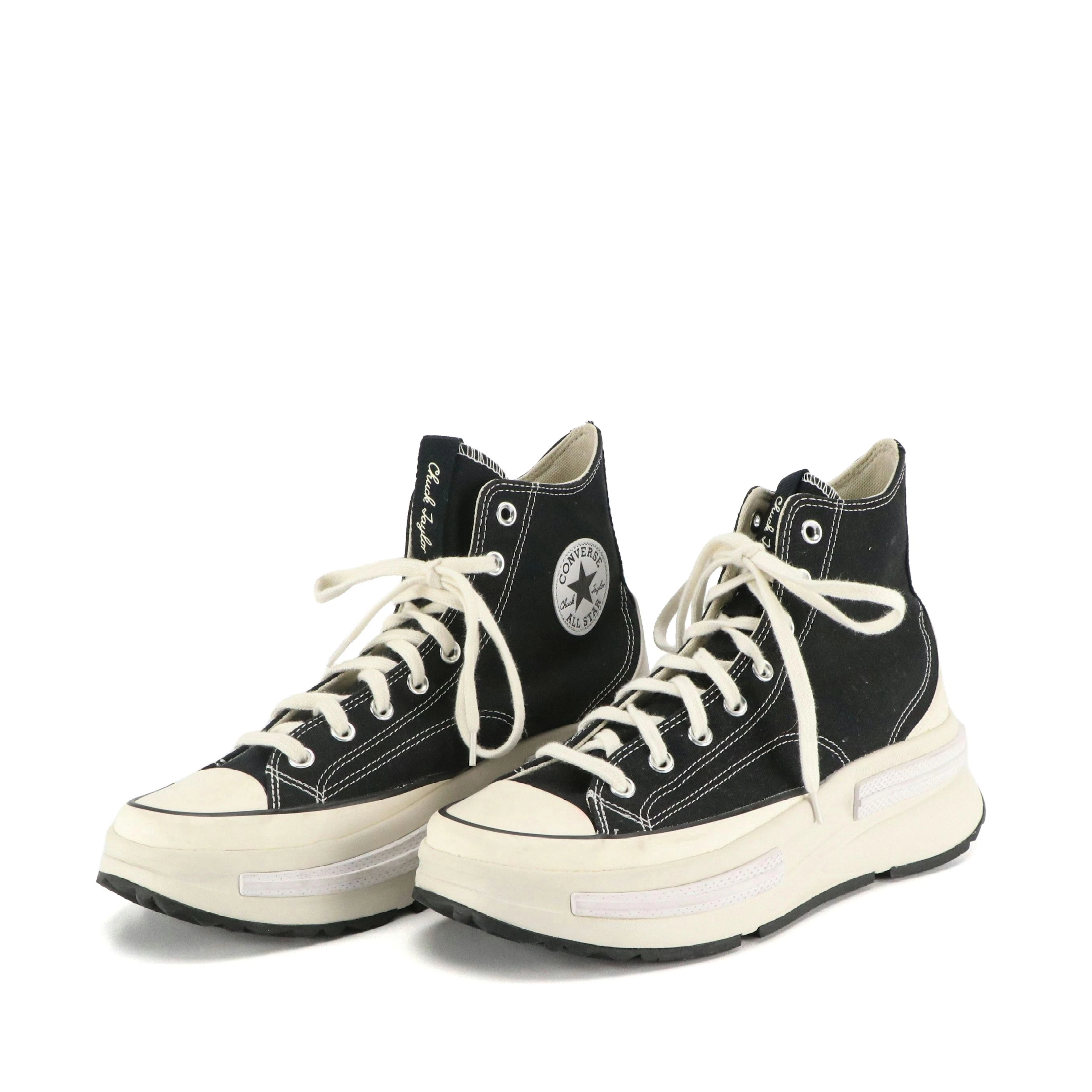 Converse Run Star Legacy CX Hi-Top Sneakers in Black Canvas
