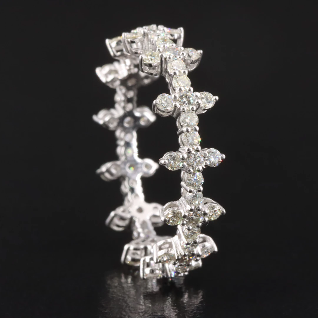 14K 0.97 CTW Diamond Eternity Band