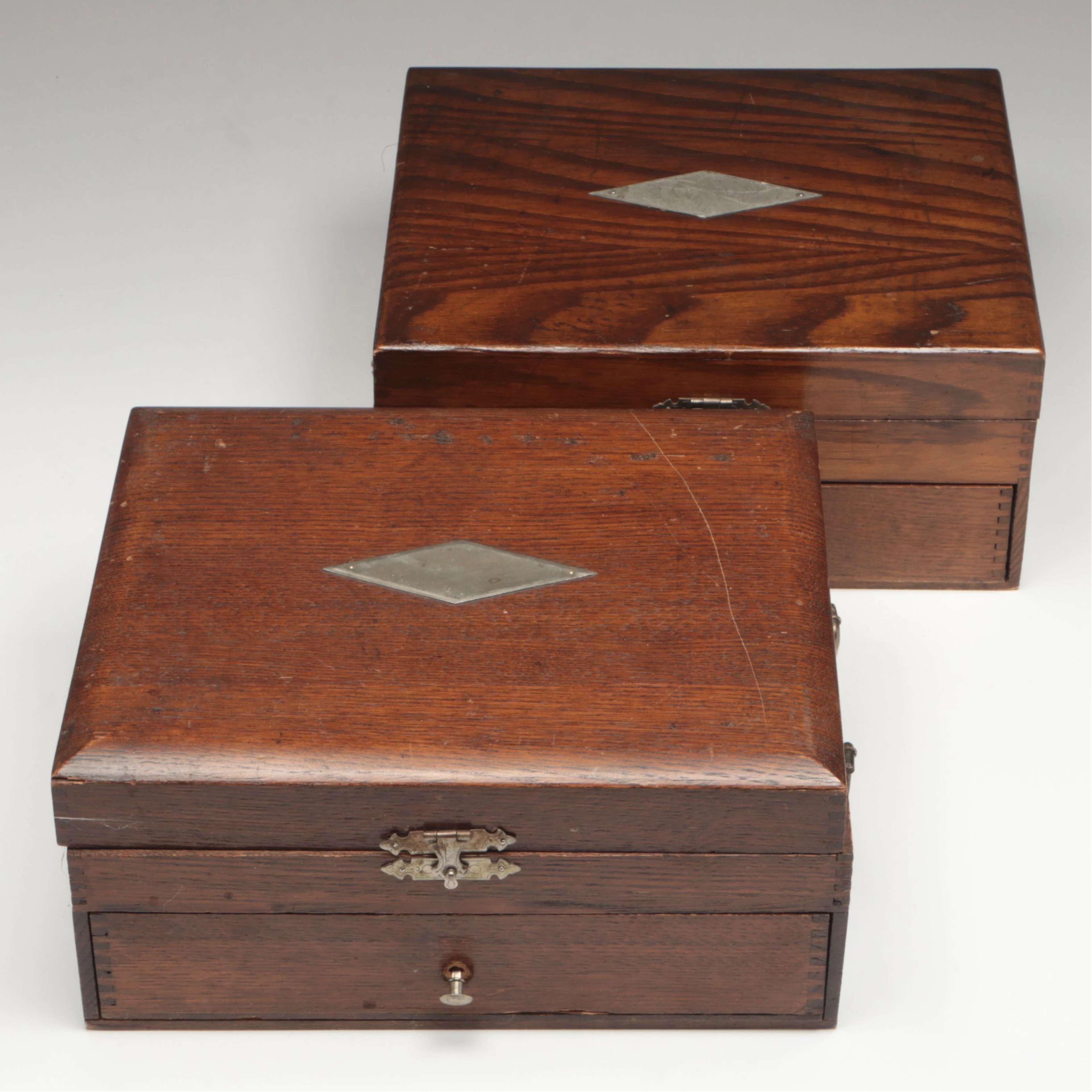 Rogers Silver Plate Flatware with Wooden Cases