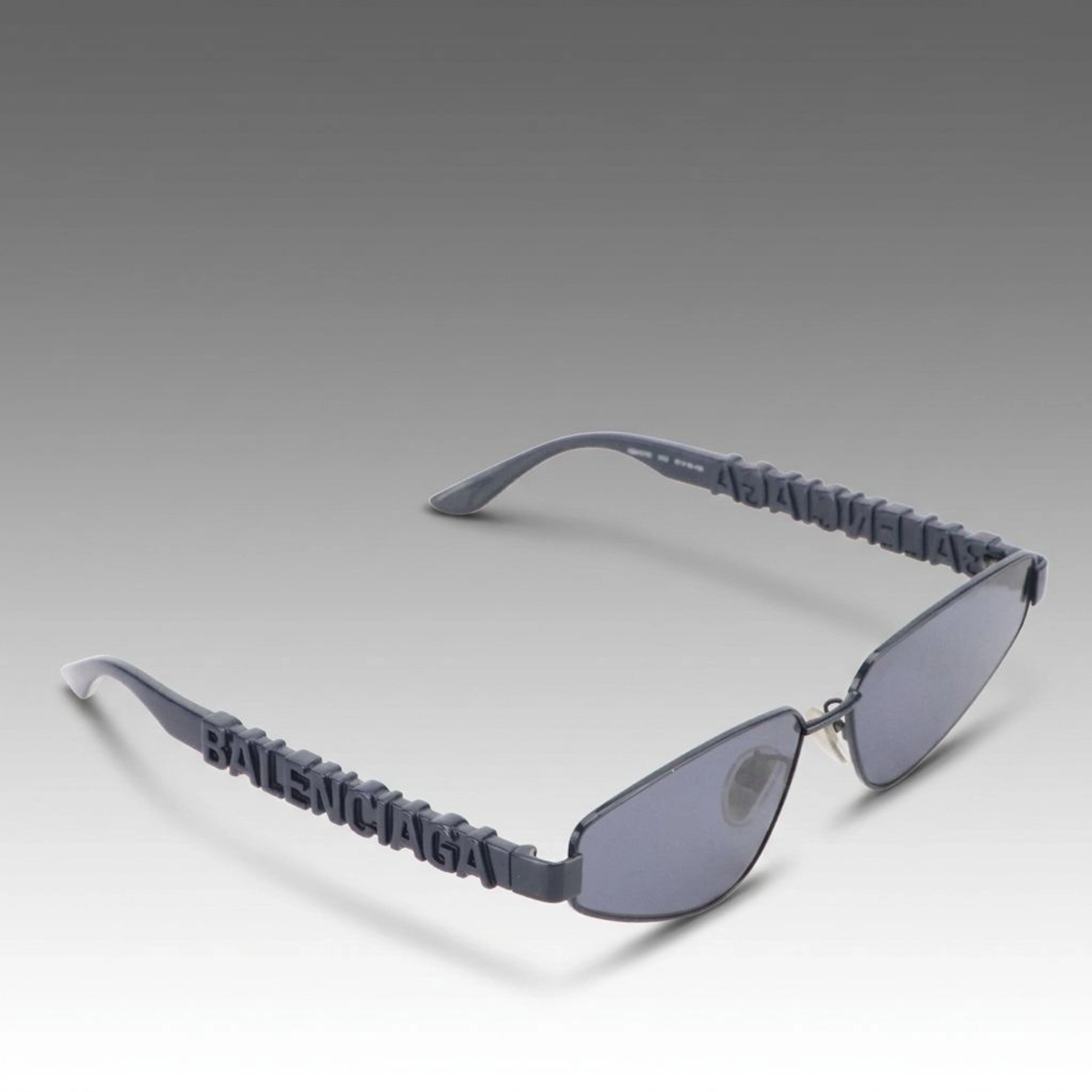 Balenciaga BB0107 Angular Cat Eye Sunglasses with Case
