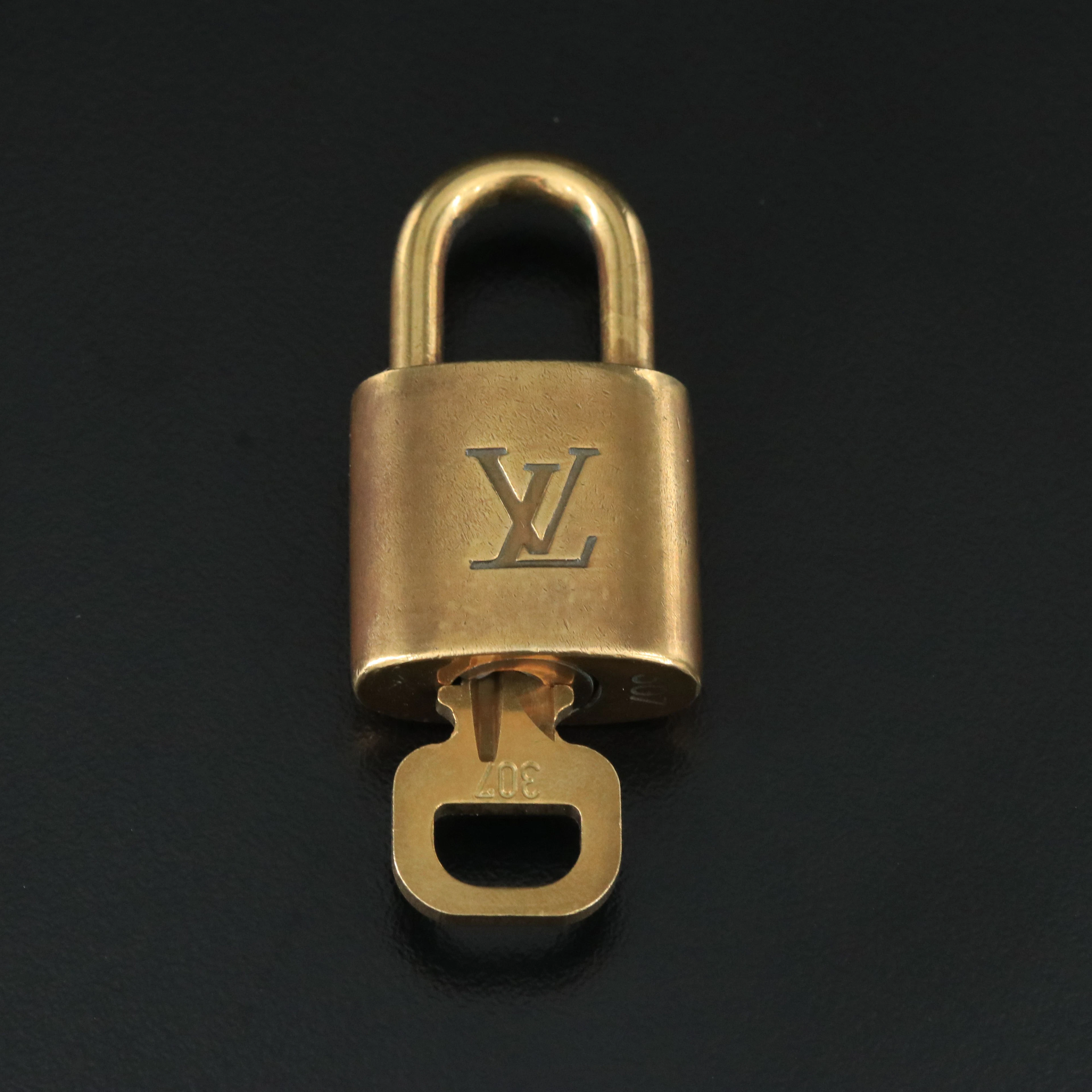 Louis Vuitton Brass Padlock and Key