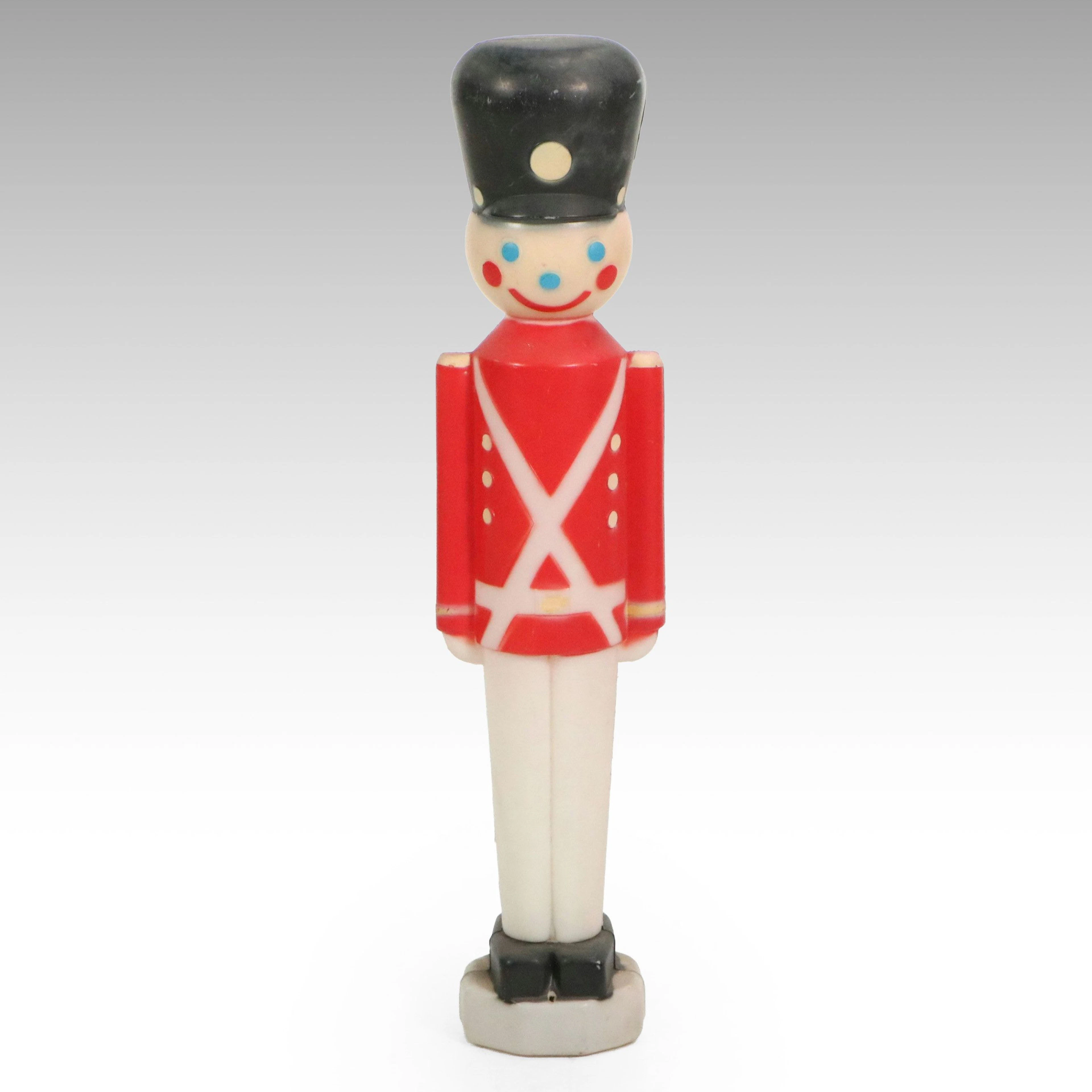 Carolina Enterprises Blow Mold Plastic Toy Soldier Statue, Mid to Late 20th C.