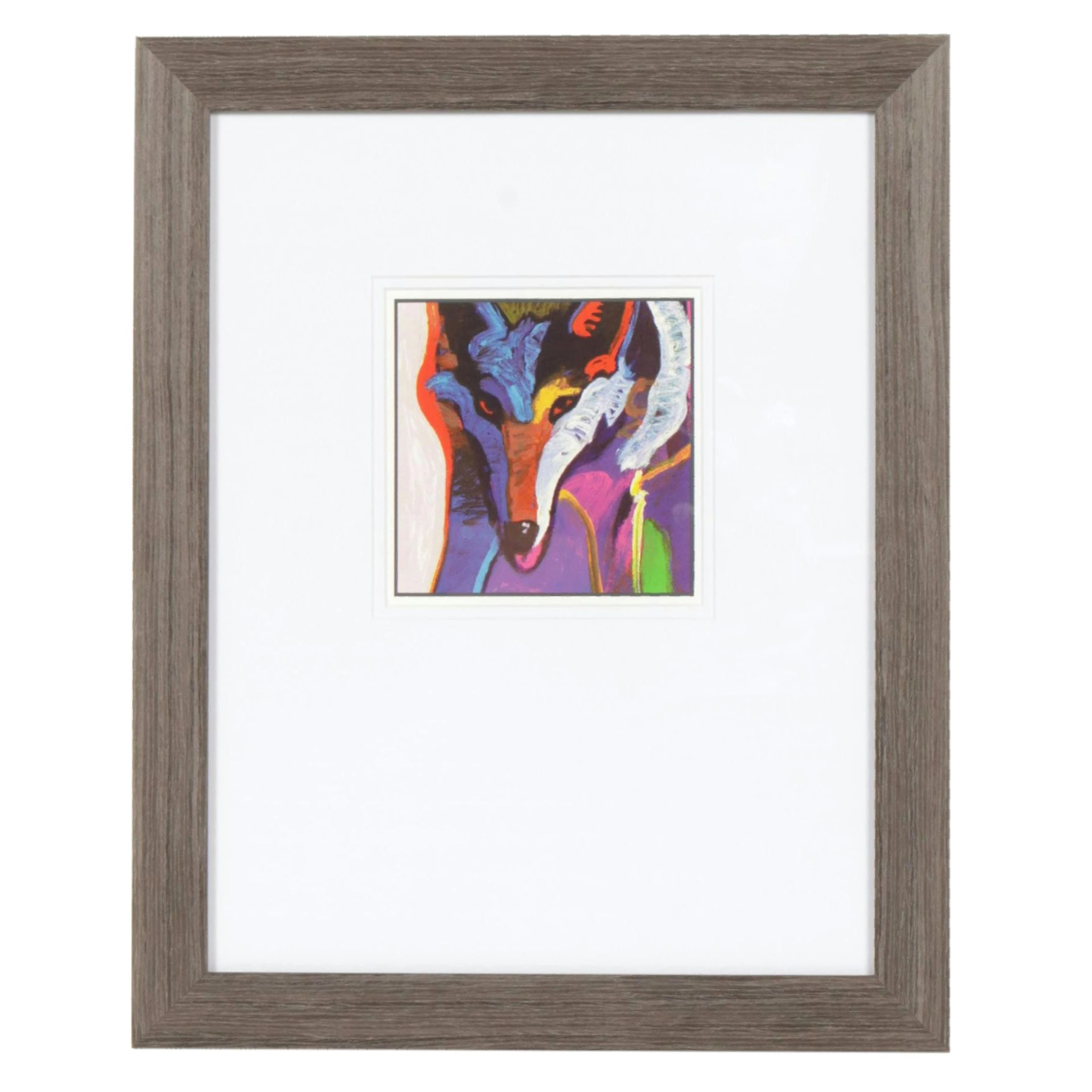 John Nieto Serigraph of Wolf from "Les Livres des Peintrs," 1996