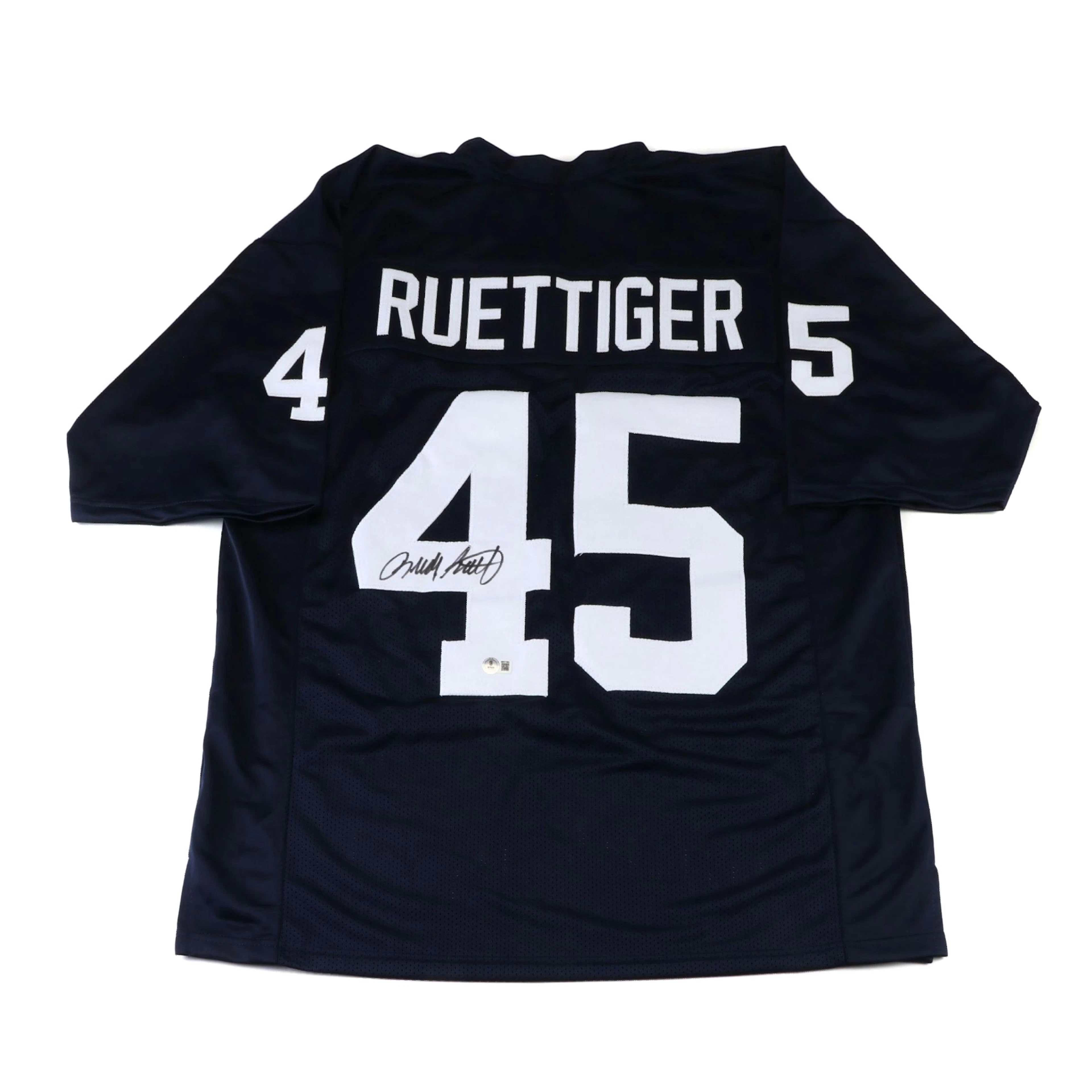 Rudy Ruettiger Signed Notre Dame Fighting Irish Football Jersey, Beckett