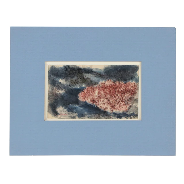 Paul Chidlaw Abstract Acrylic Painting, Mid-20th Century