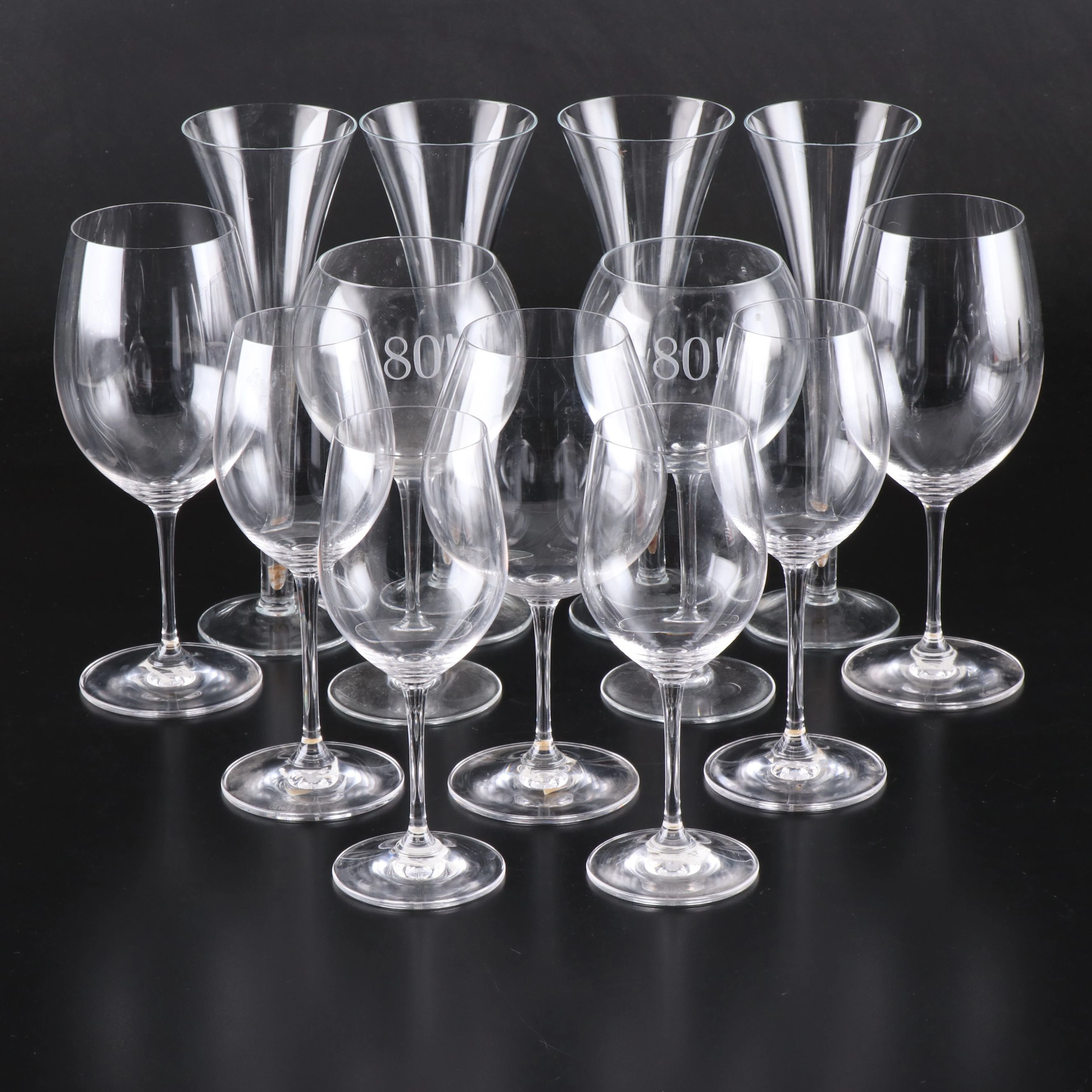 Riedel, Ravenscroft, and Other Crystal Wine Glasses and Stemware