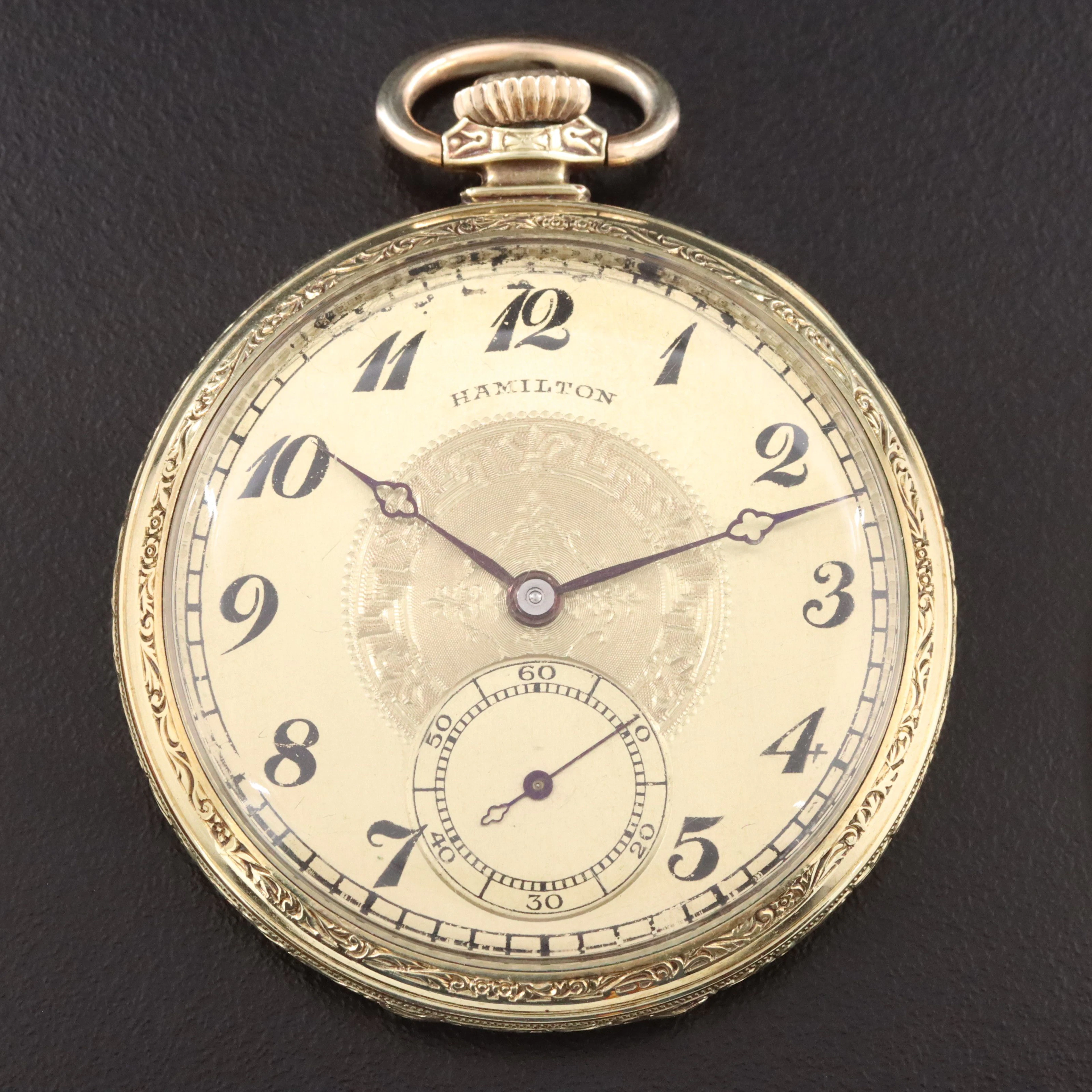 1927 Hamilton Gold Filled Pocket Watch Box & Paper