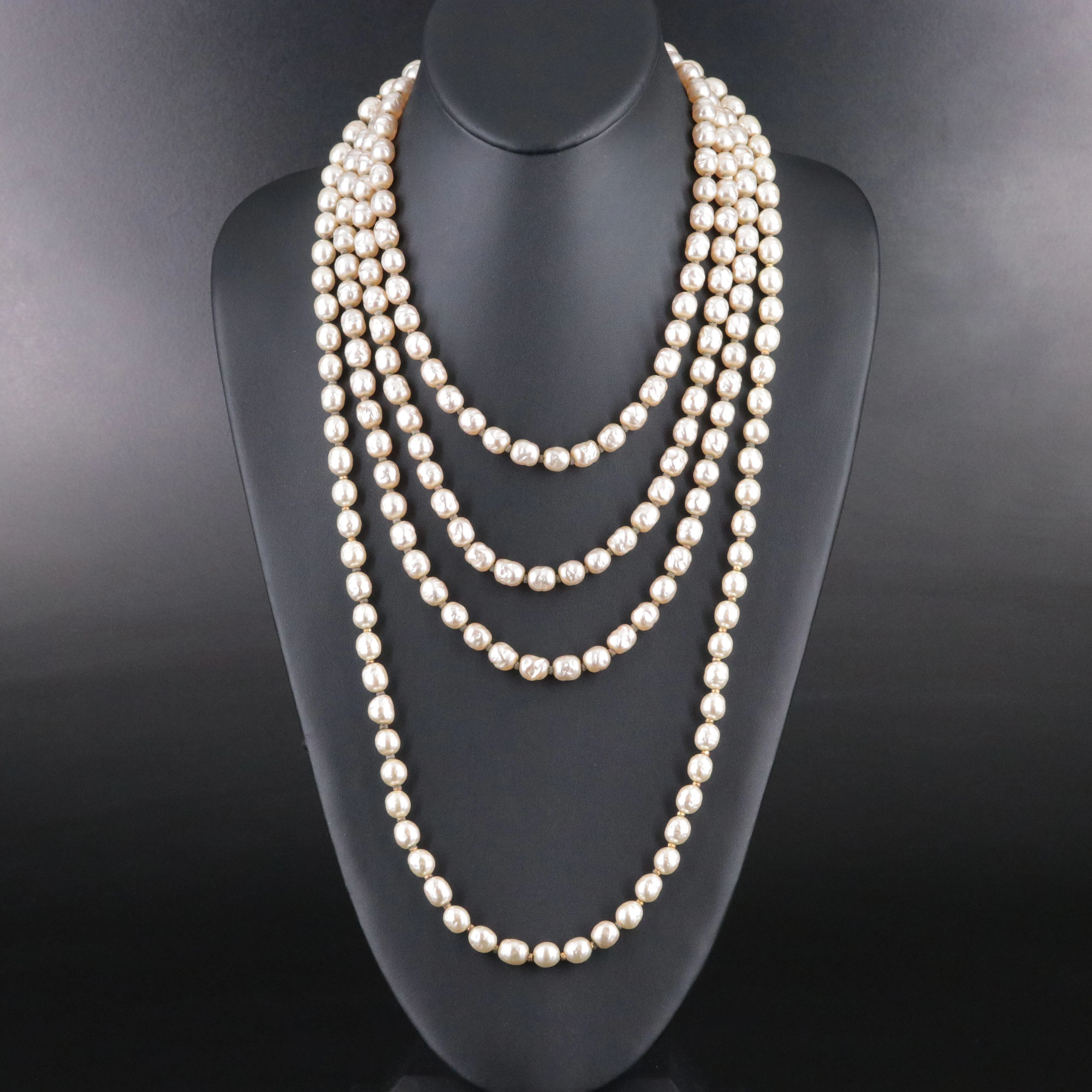 Vintage Miriam Haskell Necklaces Including 1970s