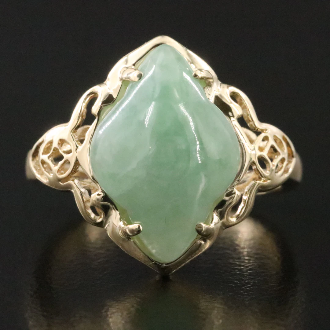 14K Jadeite Ring