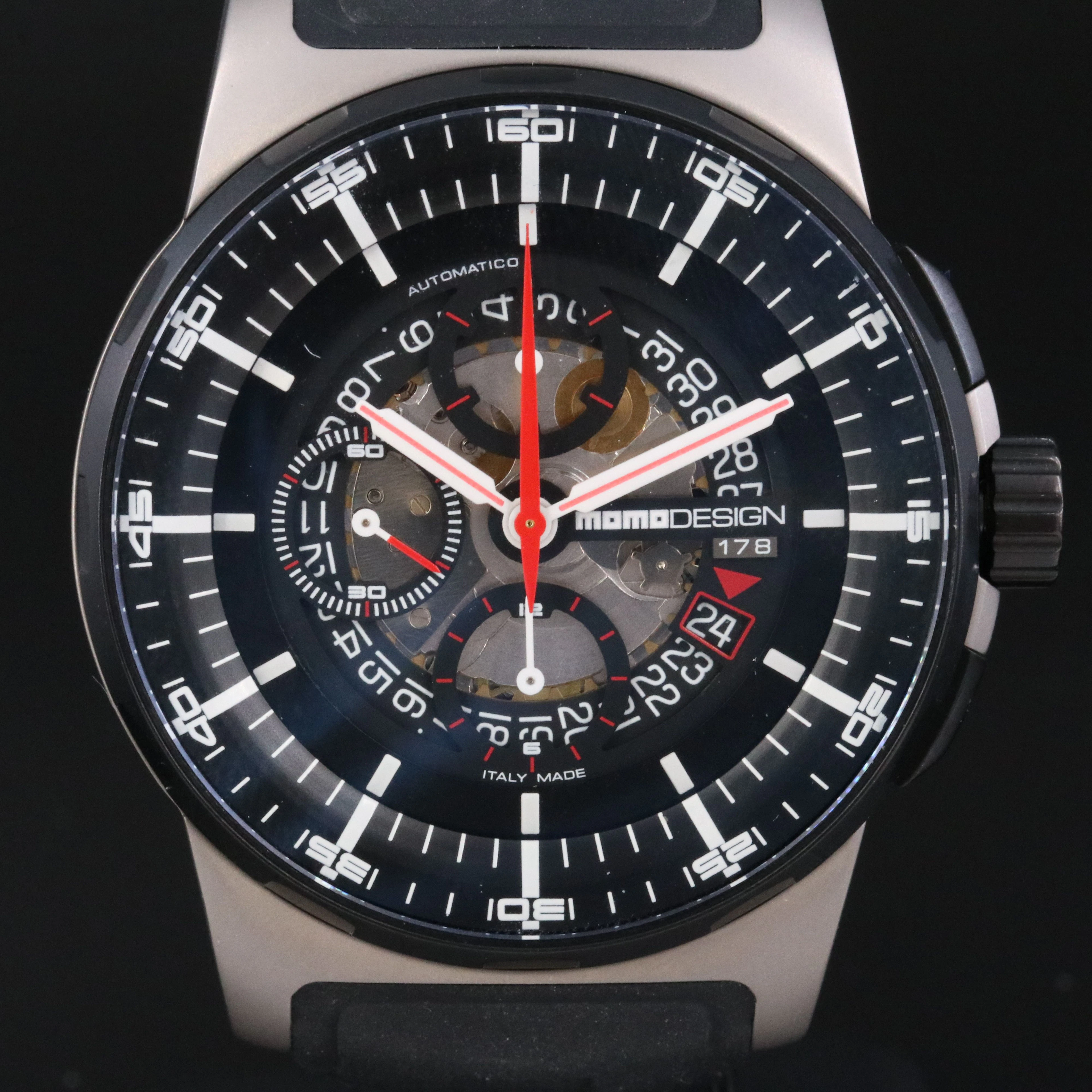 Momo Design Pilot Chronograph Titanium Watch MD-276