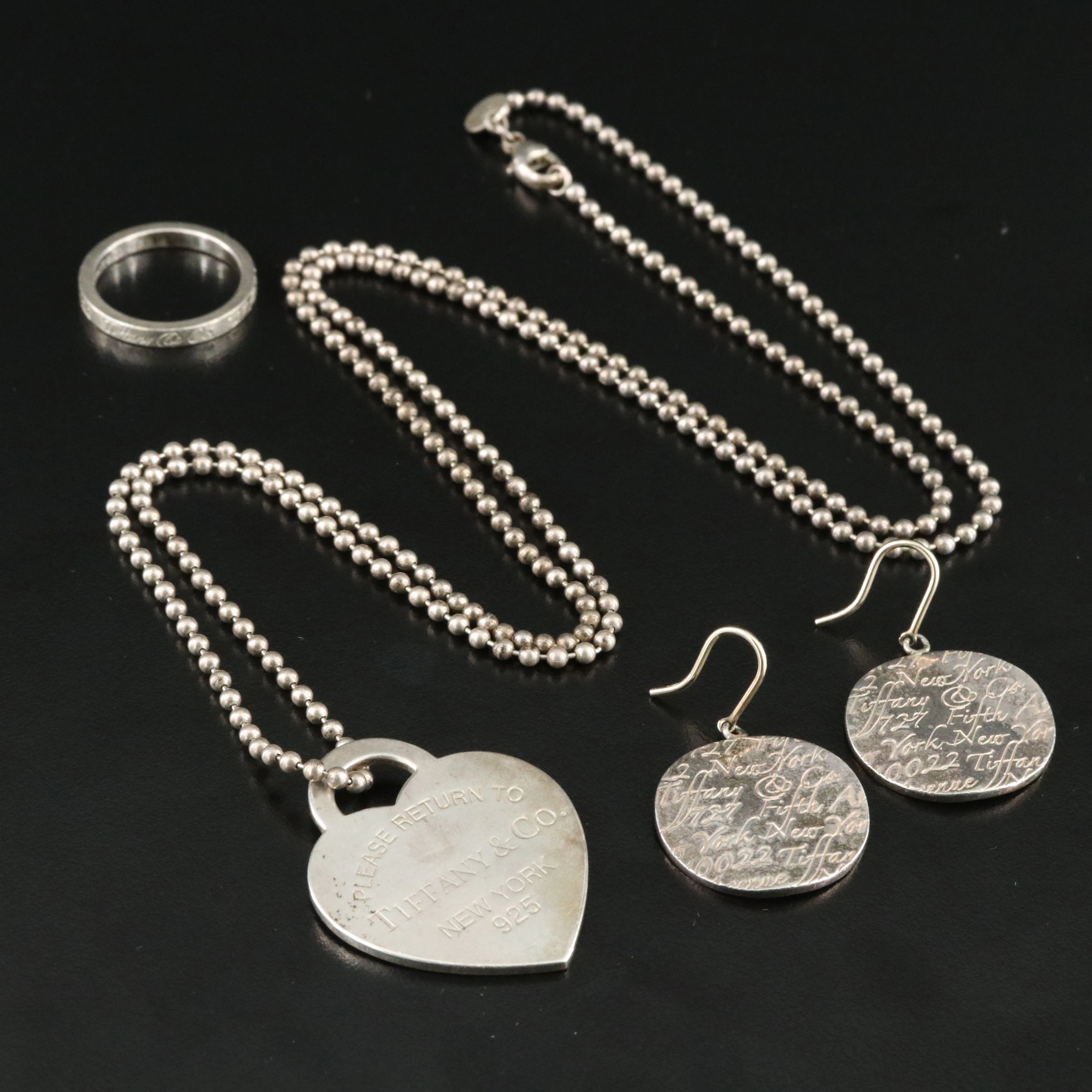 Tiffany & Co. Sterling Return to Tiffany Necklace and Notes Jewelry
