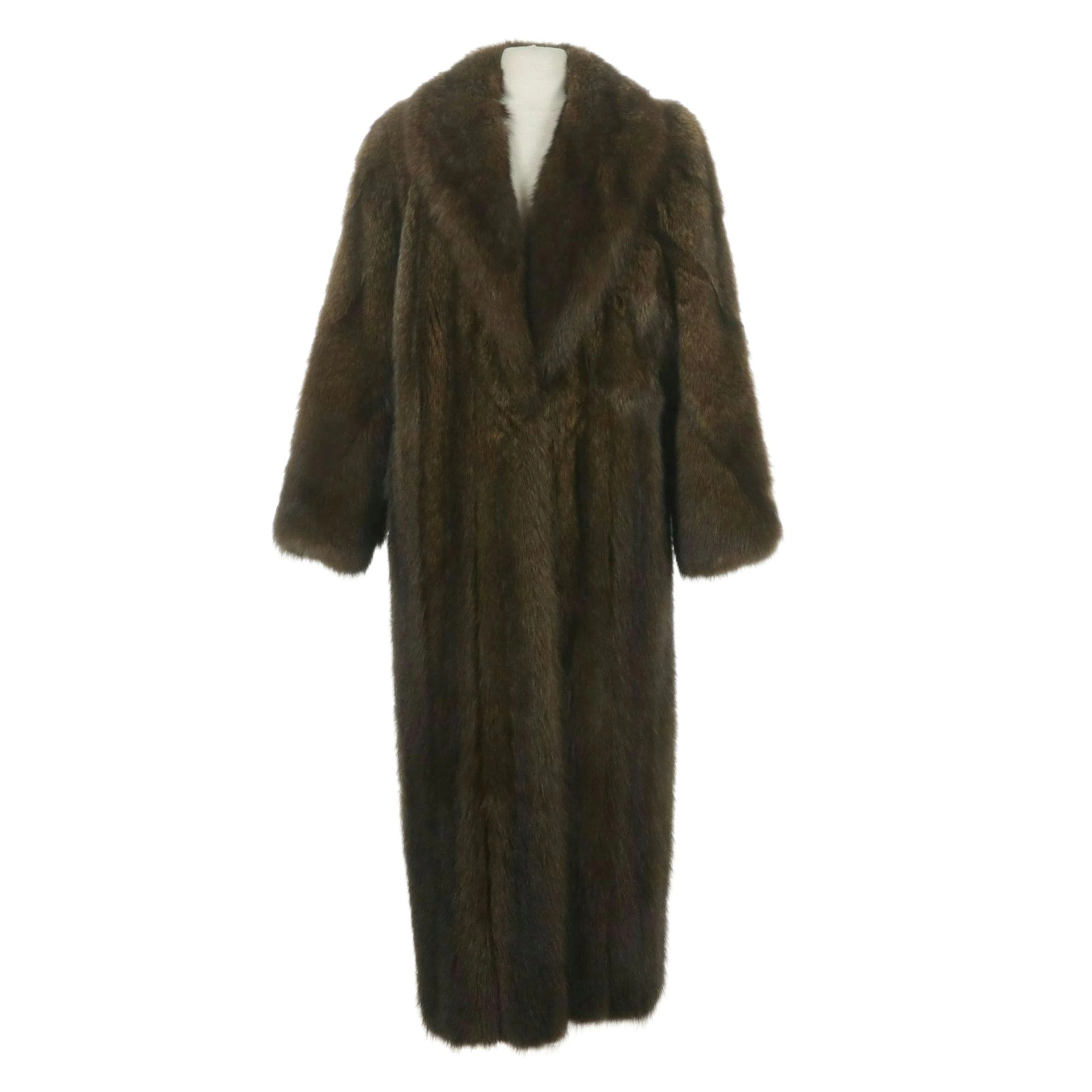 Sable Fur Ankle Length Coat