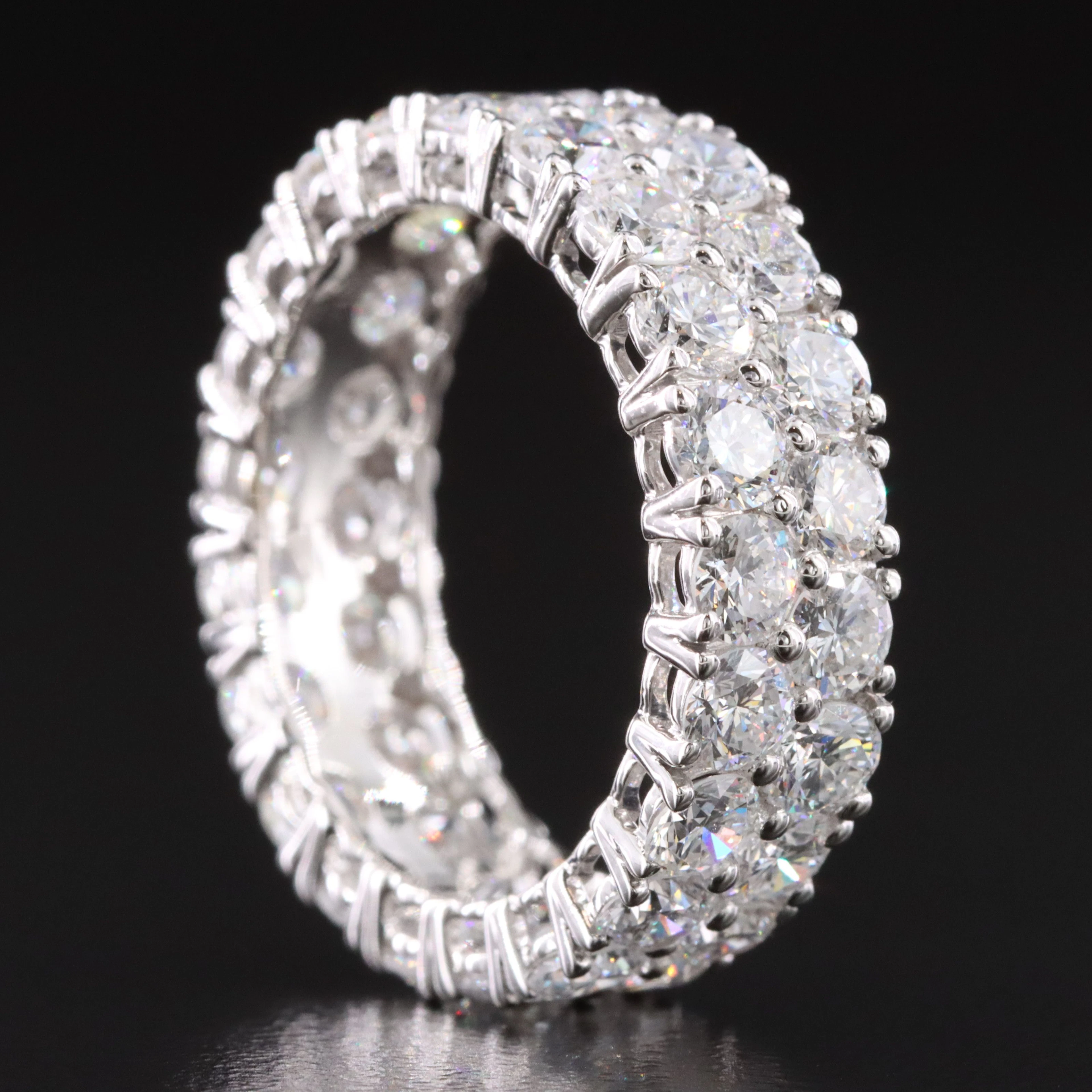 14K 5.06 CTW Lab Grown Diamond Eternity Ring