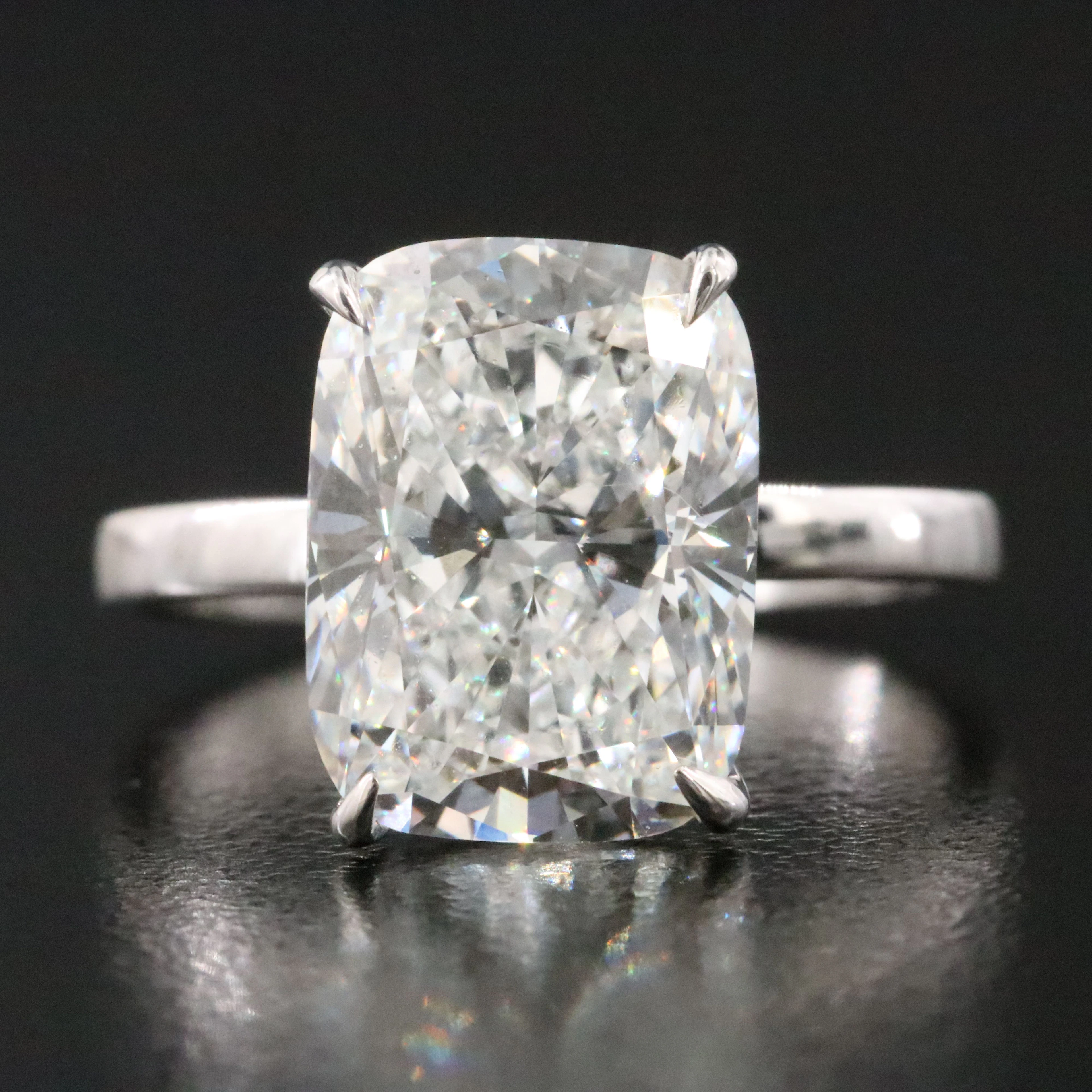 14K 5.09 CT Lab Grown Diamond Solitaire Ring with IGI Report