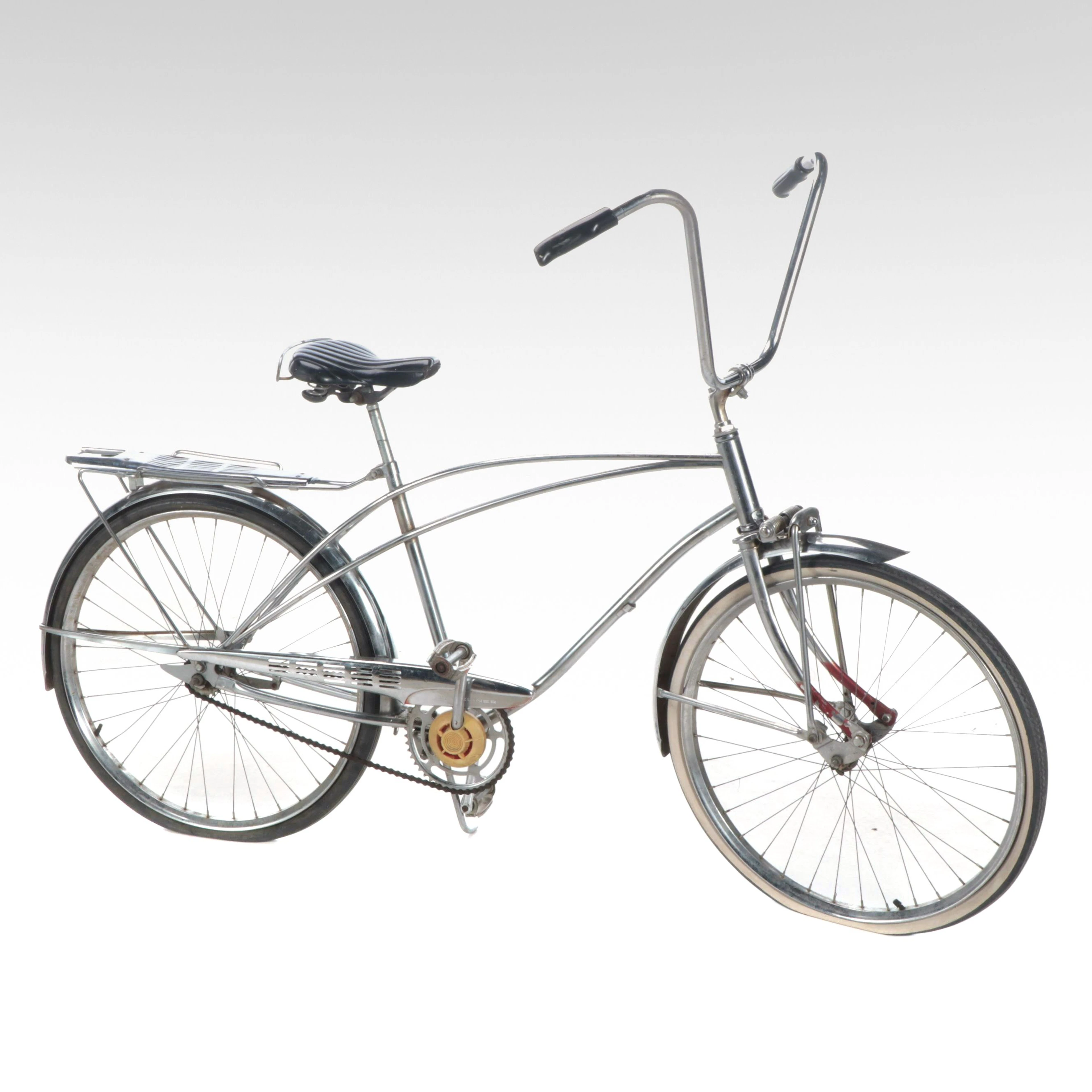 Cruiser Bicycle with Ape Hanger Handlebars, Mid-20th Century