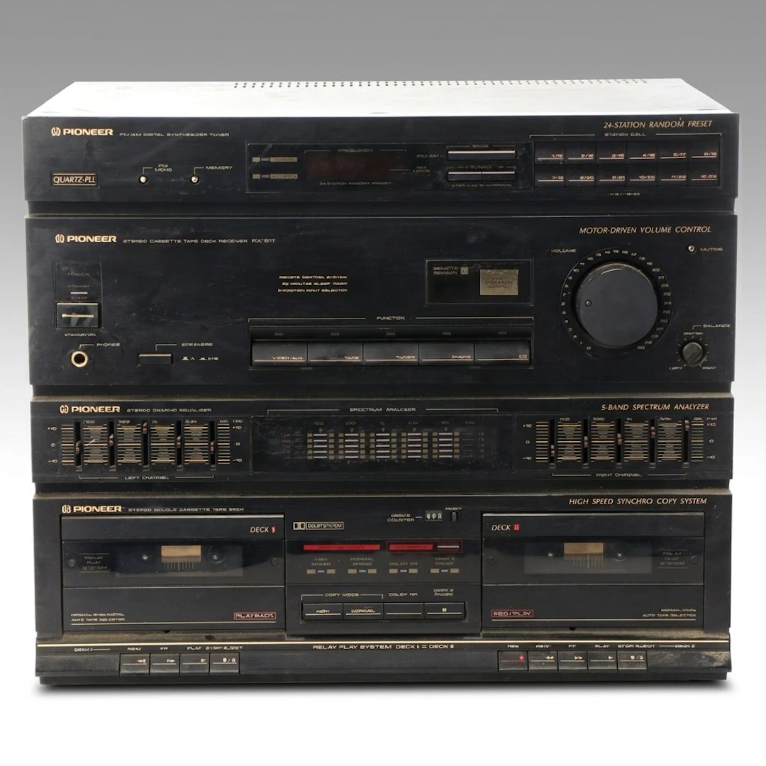Pioneer RX-511 Stereo Cassette Tape Deck Receiver System