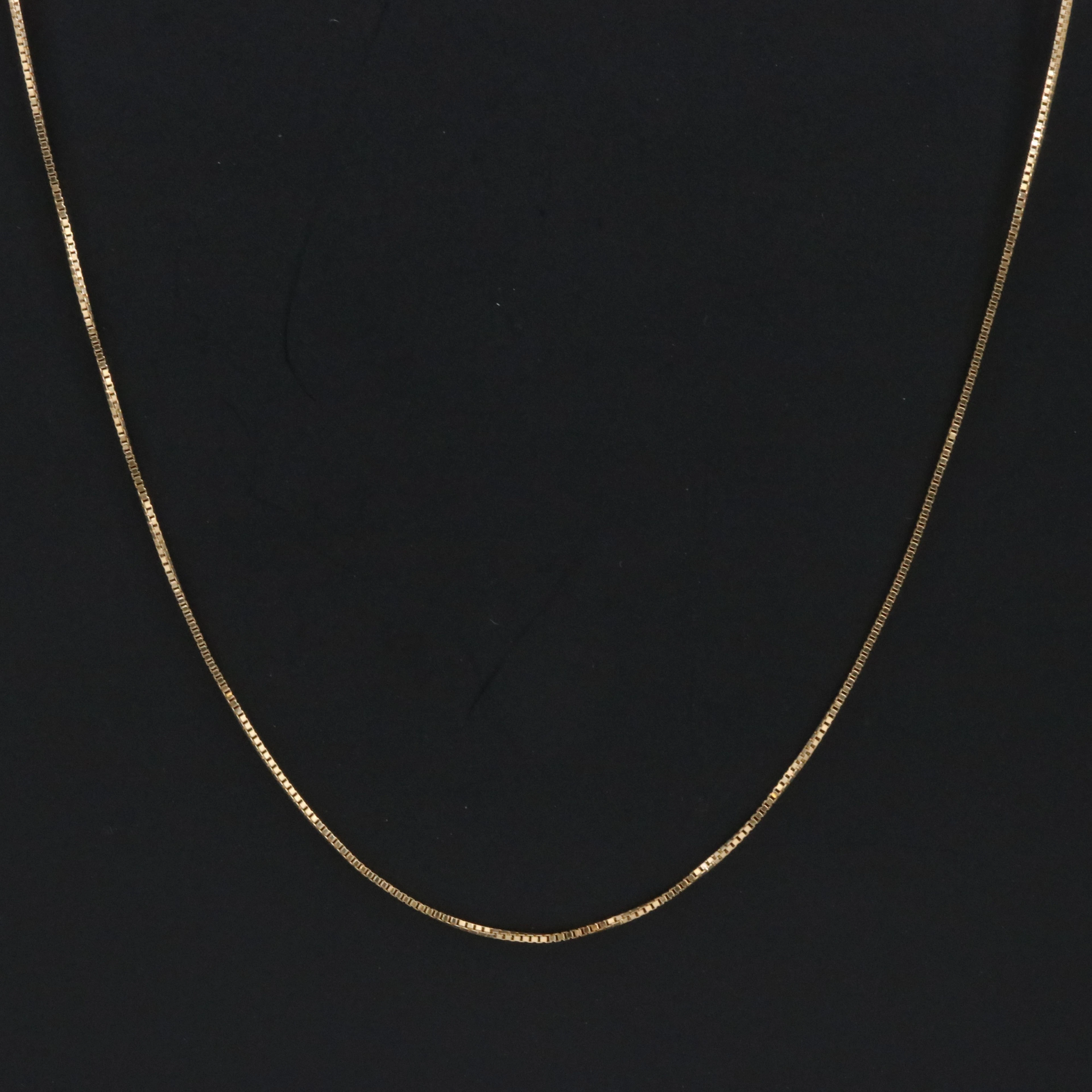 14K Box Chain Necklace