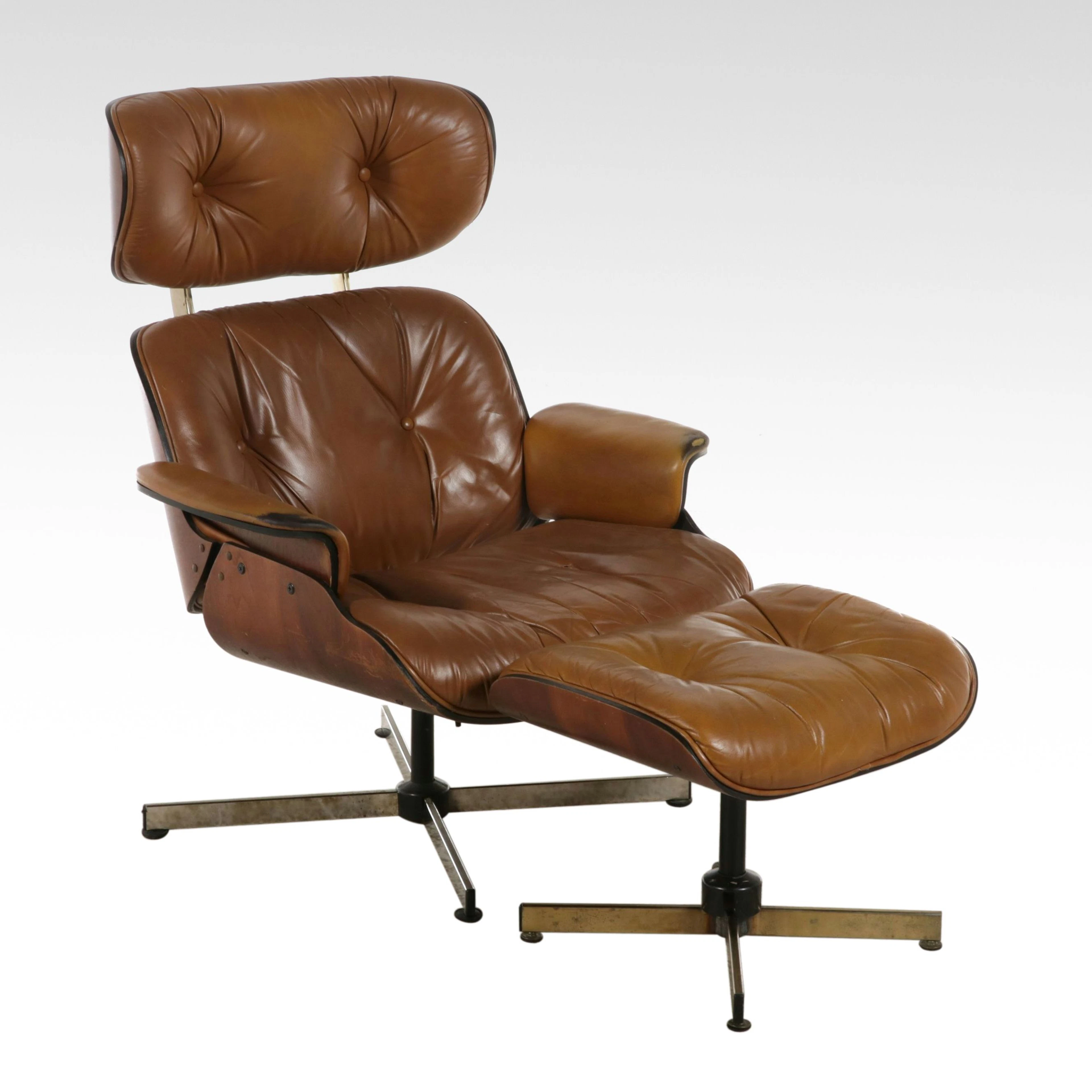 Vintage Mid Century Modern Eames Style Lounge Chair After Herman Miller