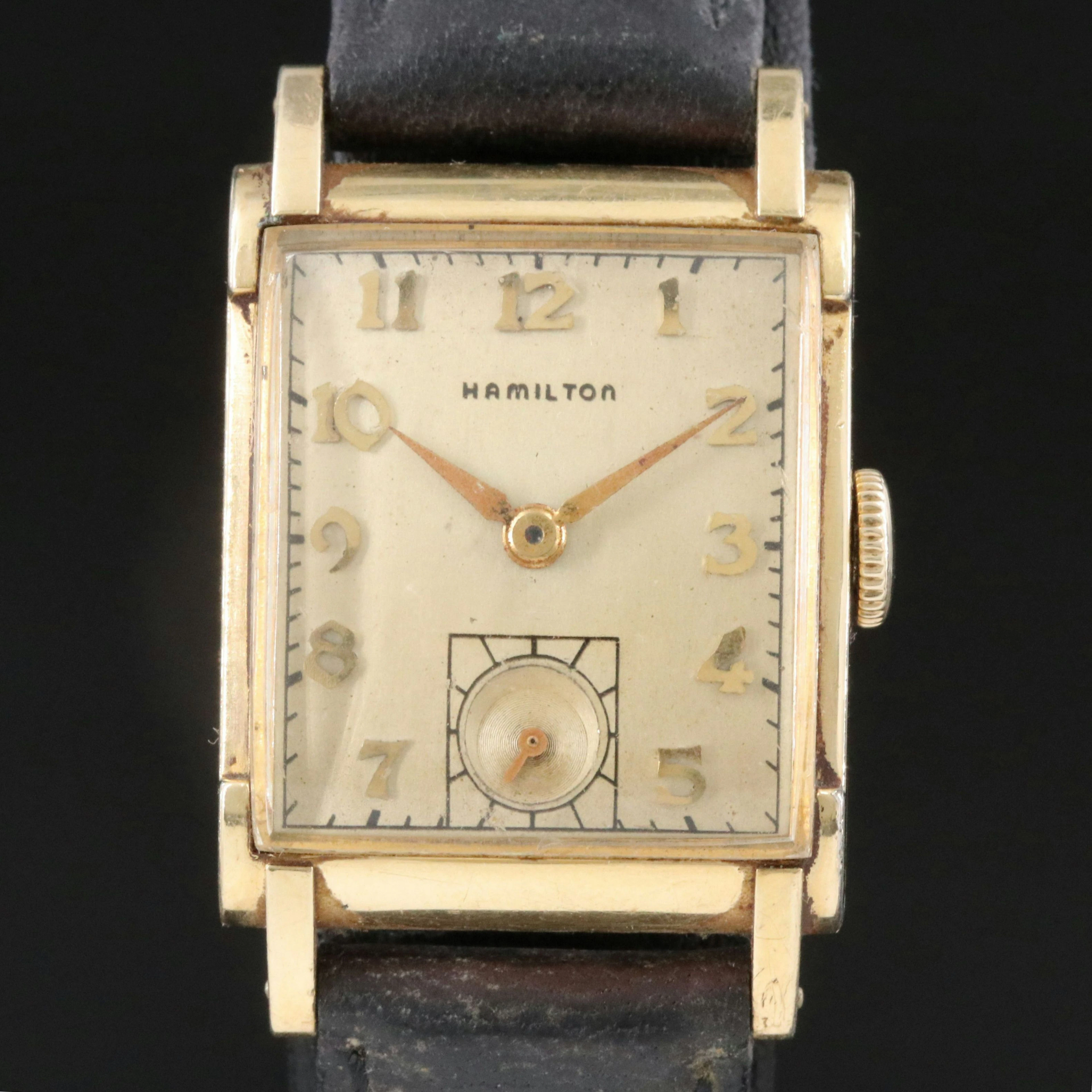 1949 Hamilton Perry Gold-Filled Stem Wind Watch