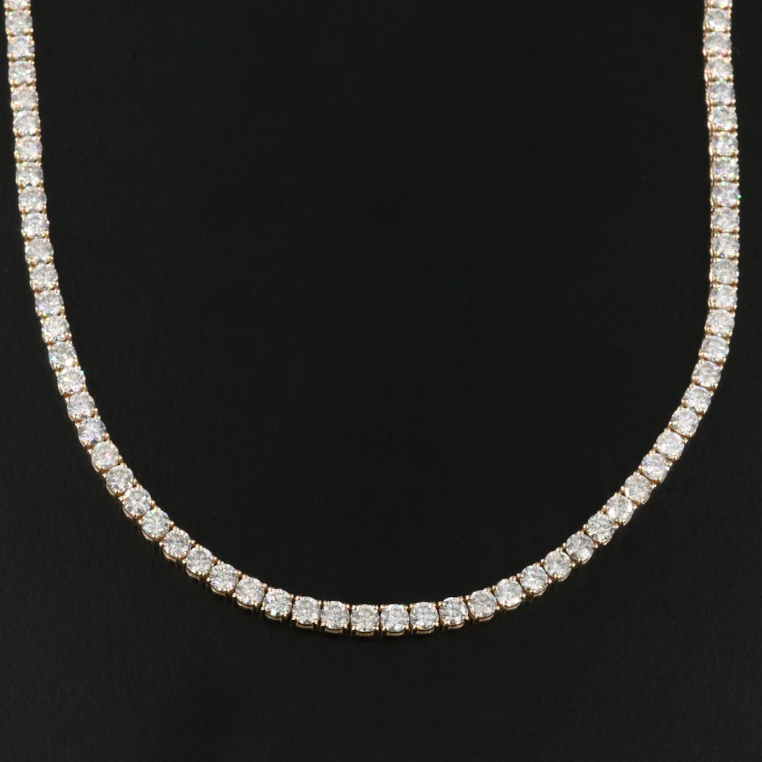 14K 15.00 CTW Diamond Line Necklace
