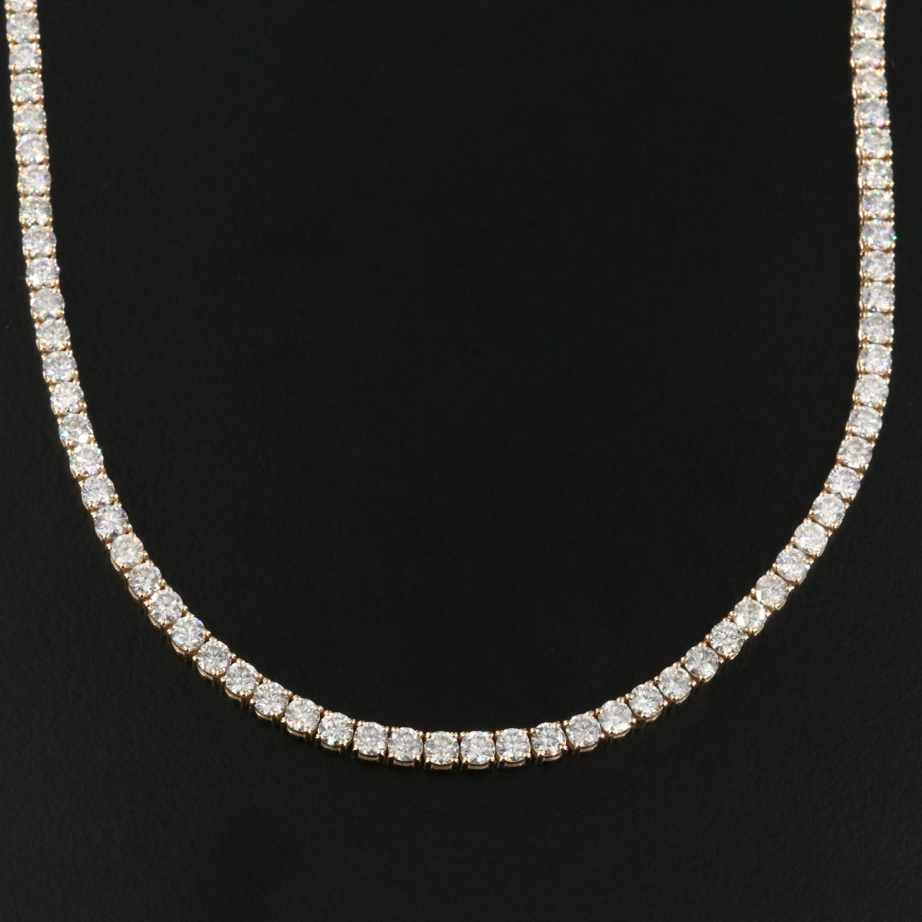 14K 15.00 CTW Diamond Line Necklace