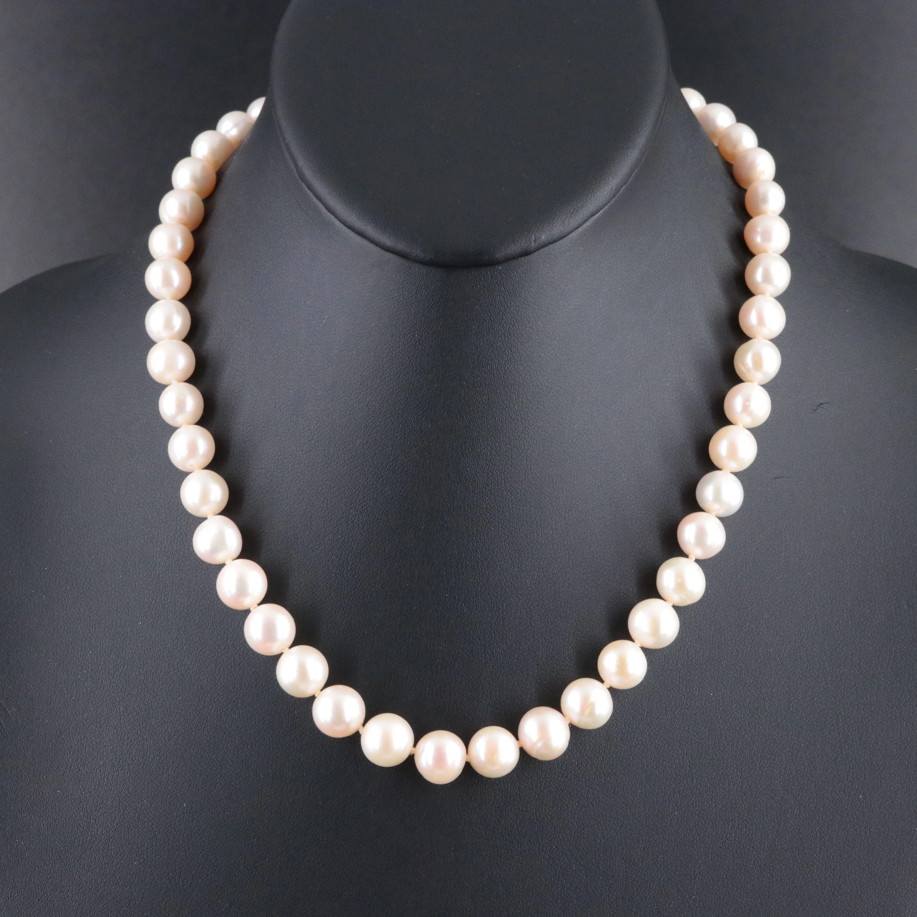 Pearl Necklace with 14K Clasp