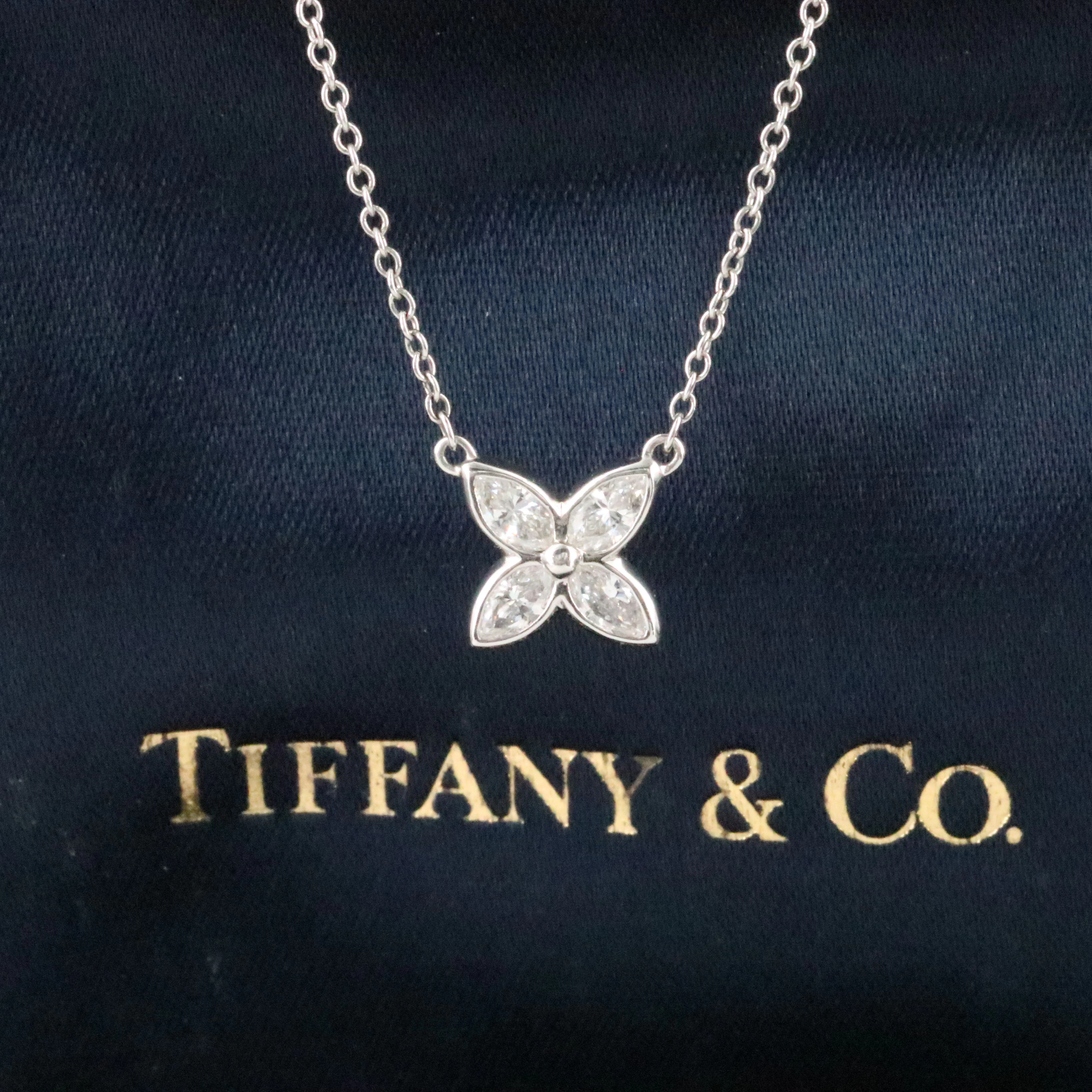 Tiffany & Co. Victoria Platinum 0.32 CTW Diamond Necklace