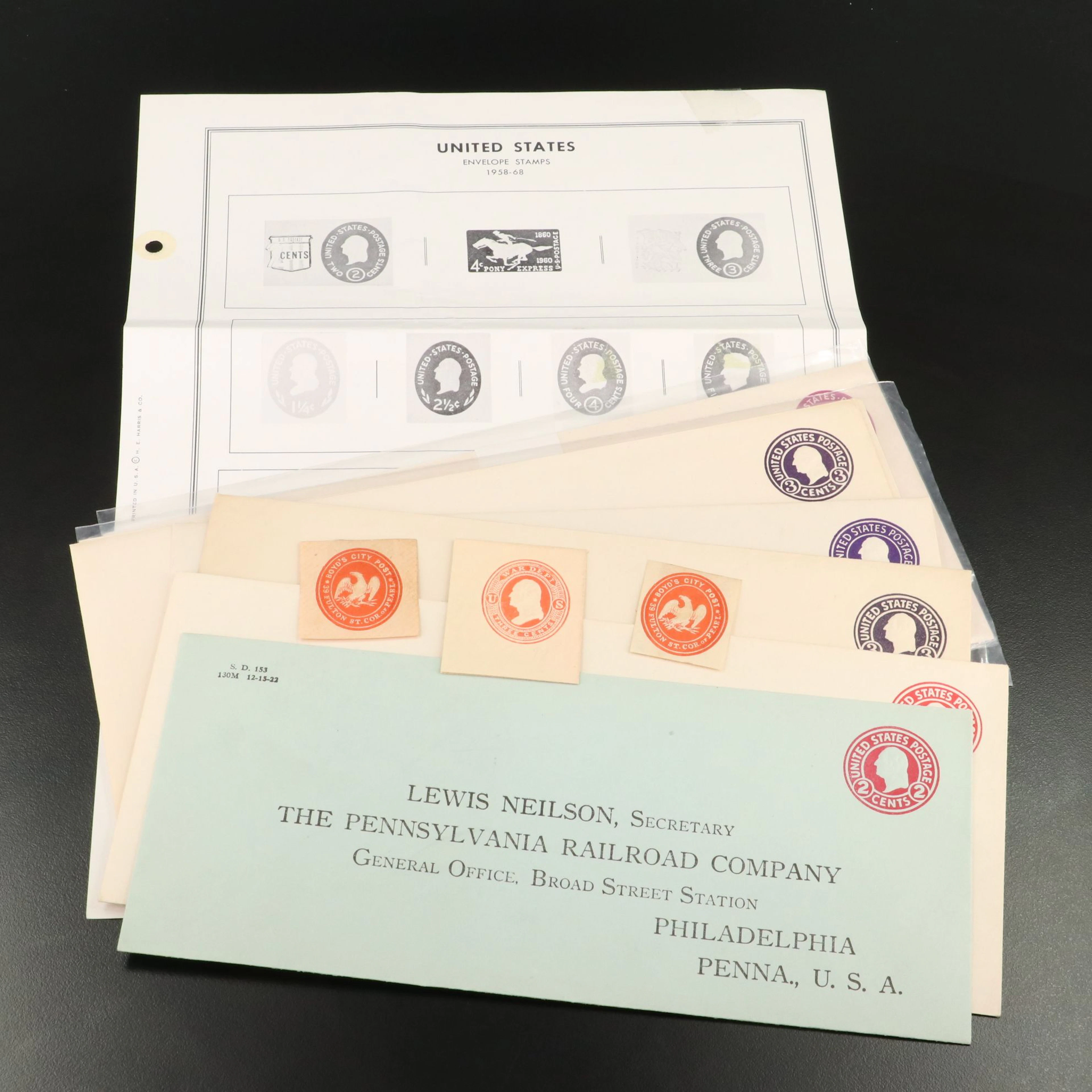 Unused Vintage Pre-Stamped Vintage Postal Stationery