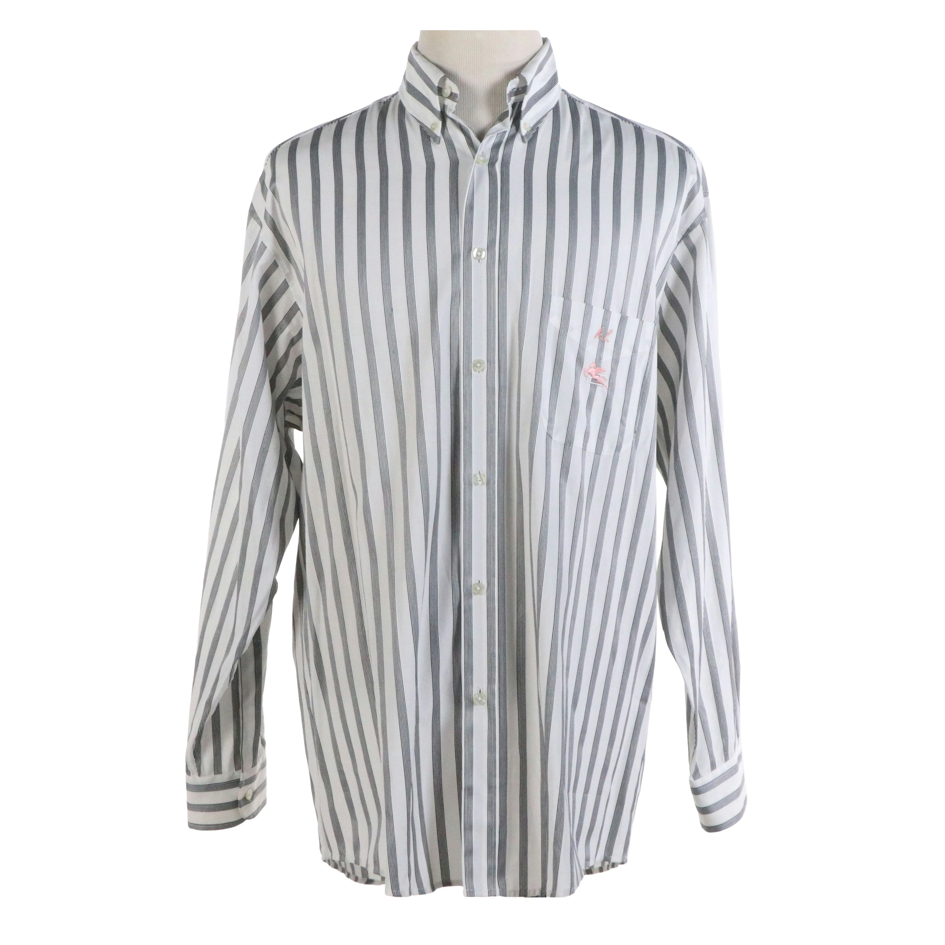 Men's Etro Striped Long Sleeve Button-Down Shirt