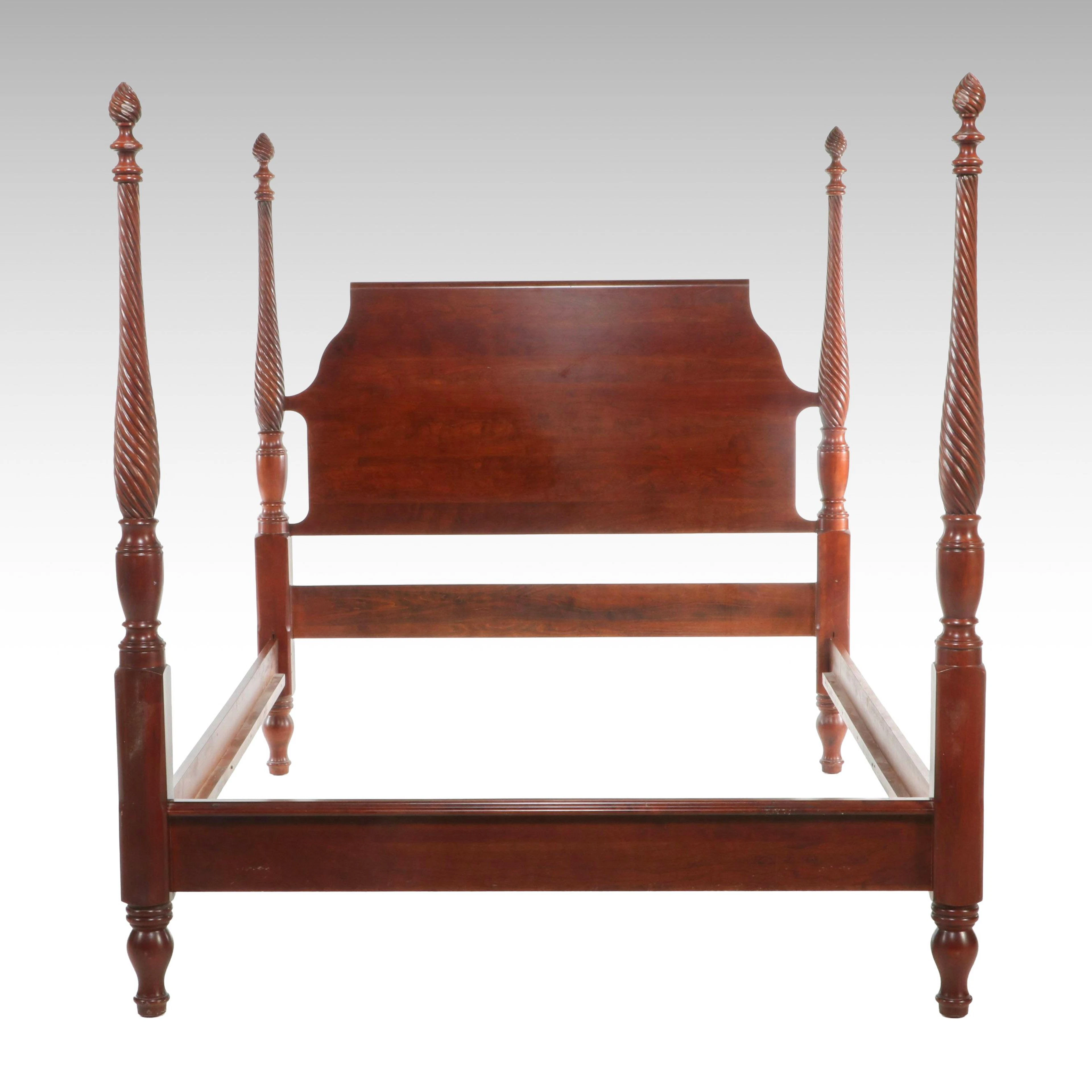 Ethan Allen Regent's Park Collection Queen Four-Poster Bed Frame, 1990s