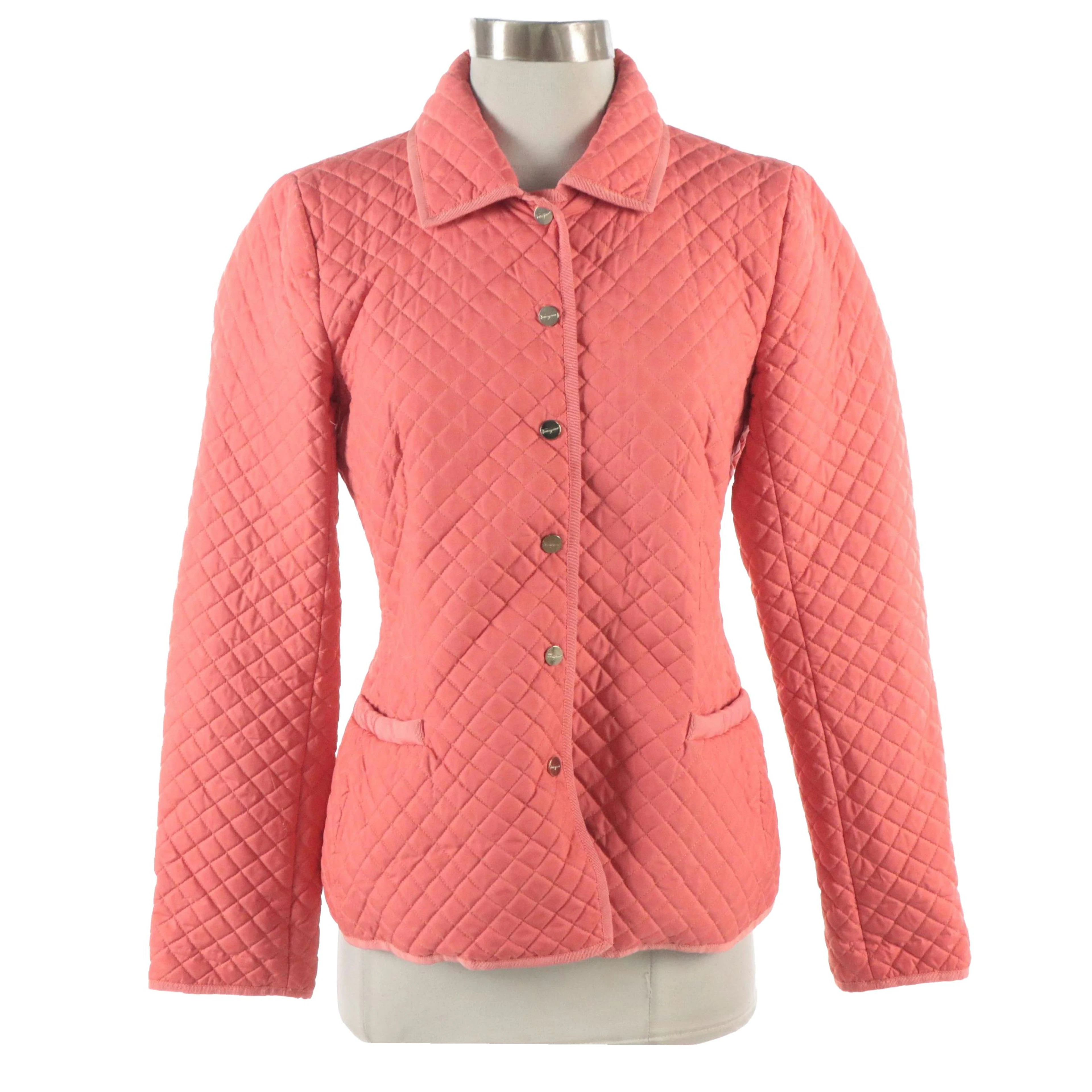Salvatore Ferragamo Quilted Jacket with Silk Lining