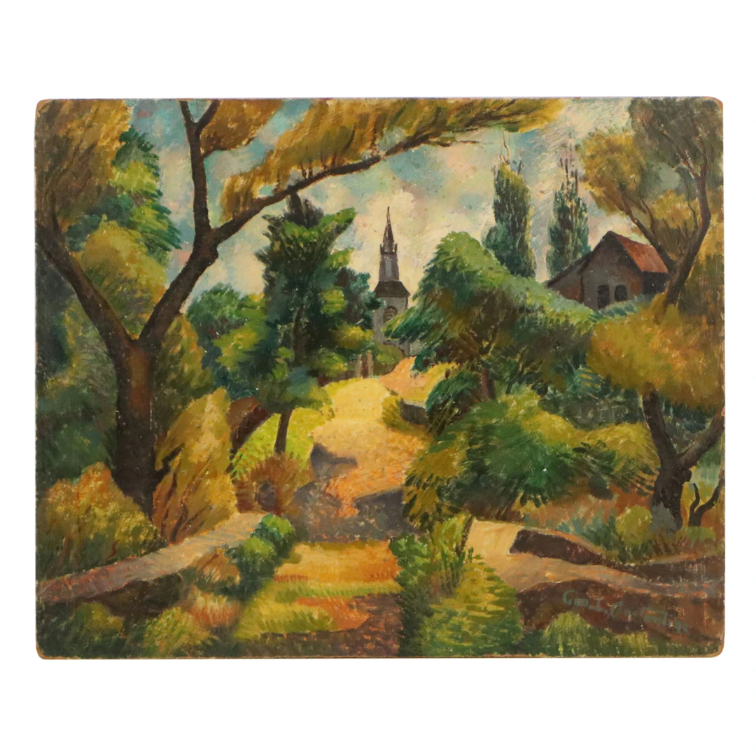 George L. Constantine Oil Painting "The Church"