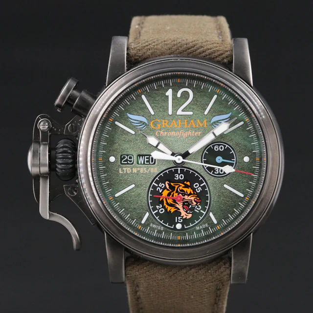 Graham Chronofighter Vintage Aircraft Flying Tigers Limited Edition Watch