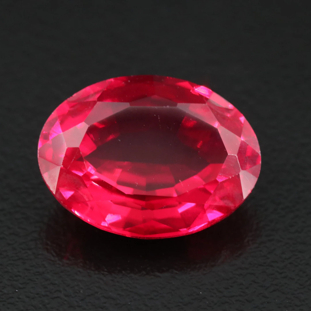 Loose 11.45 CT Lab Grown Ruby