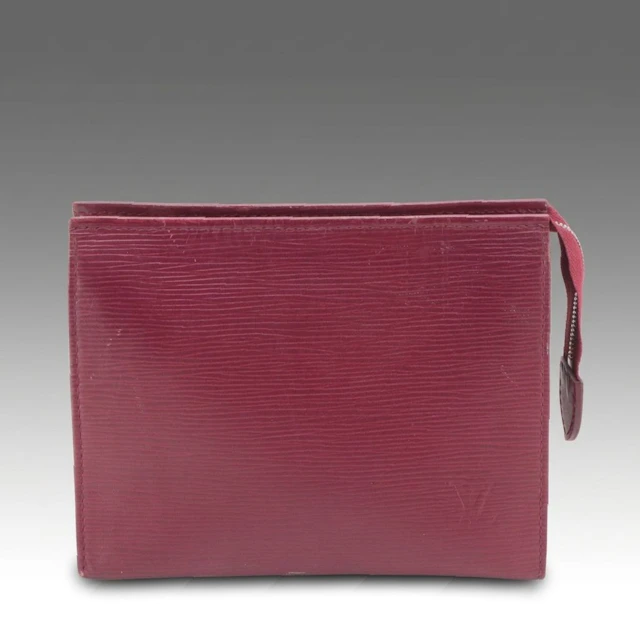 Louis Vuitton Toiletry Pouch 19 in Fuchsia Epi Leather