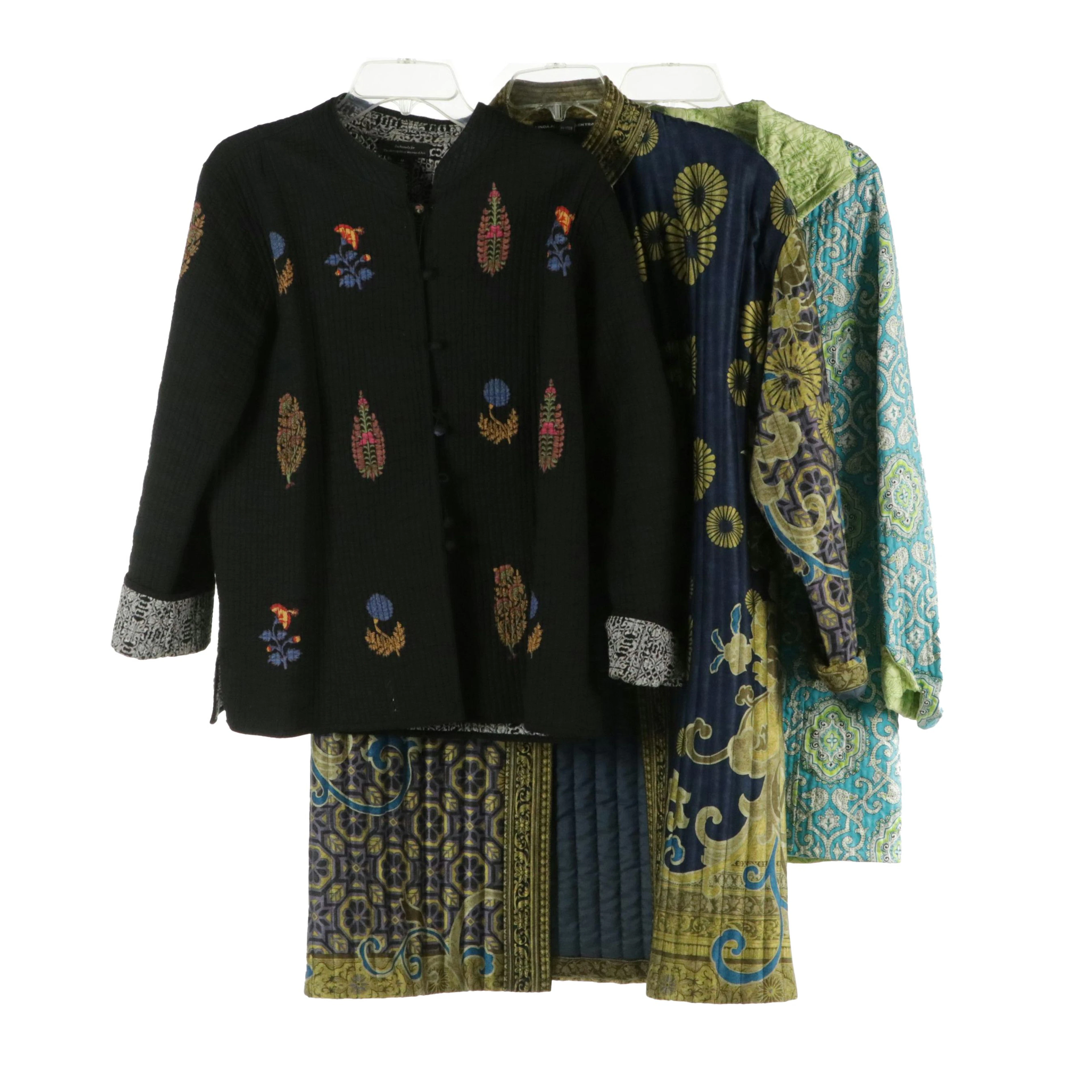 Linda Allard Ellen Tracy Quilted Silk Jacket, Patty Kim Quilted Cotton