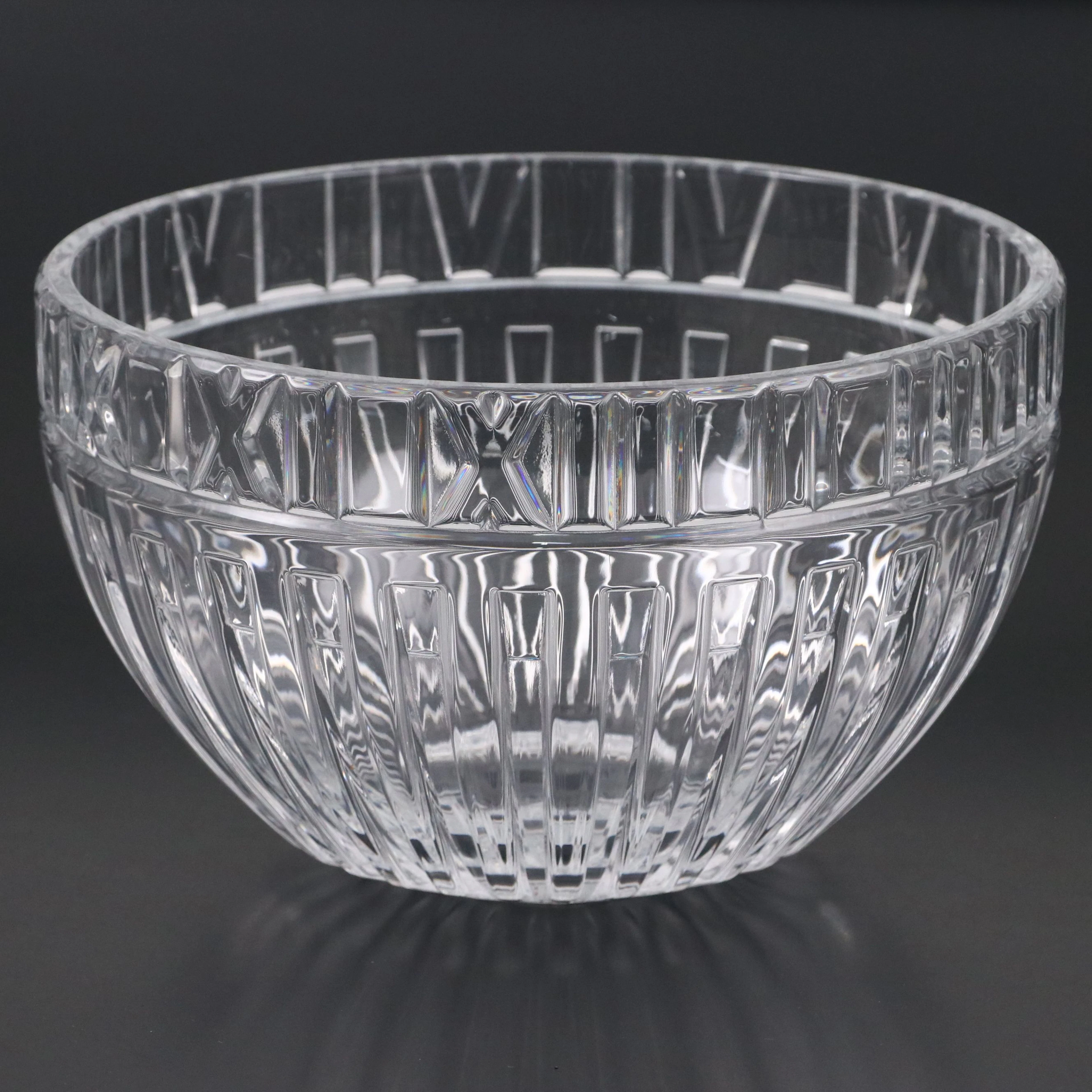 Tiffany & Co. "Atlas" Crystal Bowl, Late 20th Century