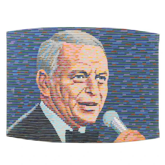 Greg Constantine Portrait Acrylic Painting "Frank Sinatra," 1979