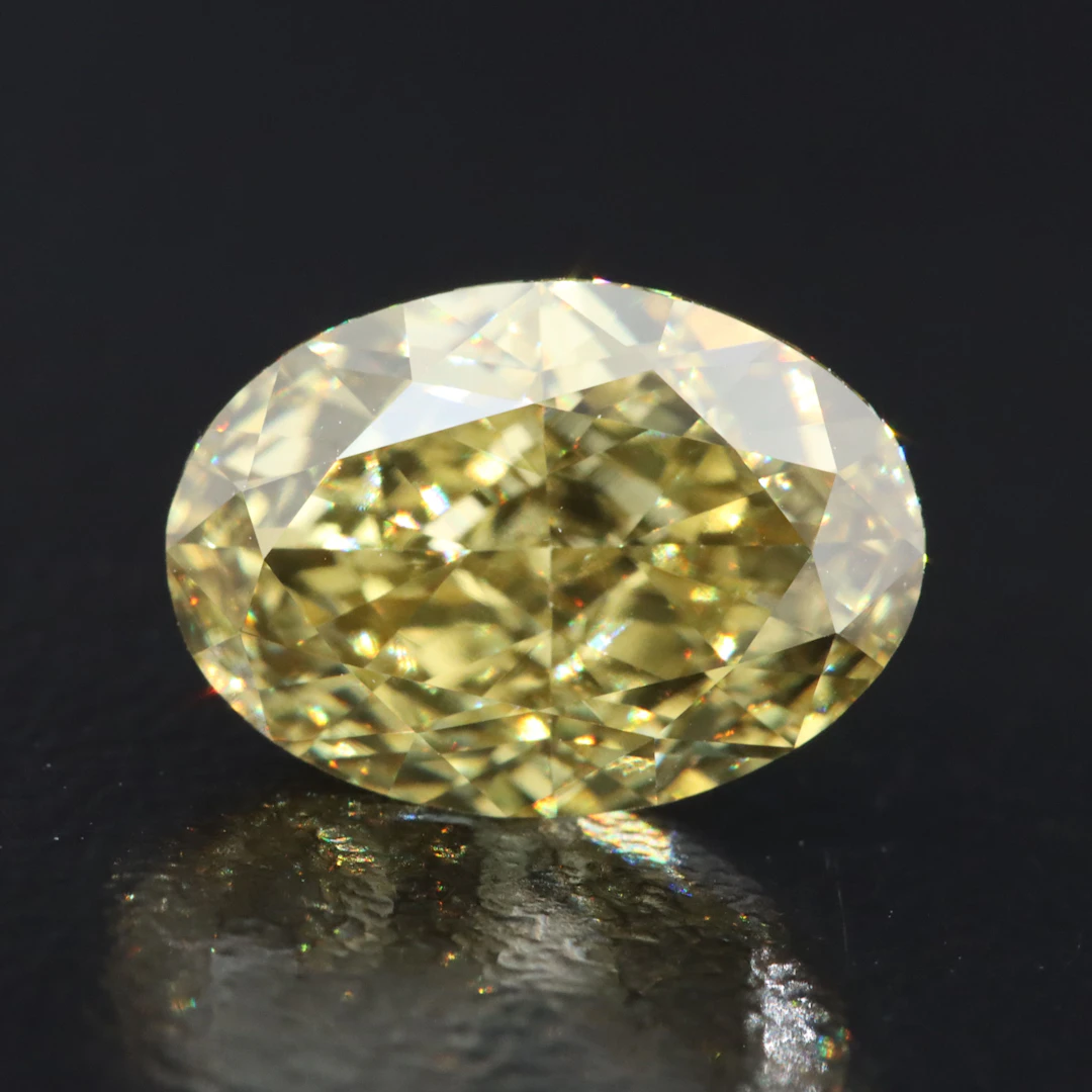 Loose 4.03 CT Fancy Yellow Lab Grown Diamond