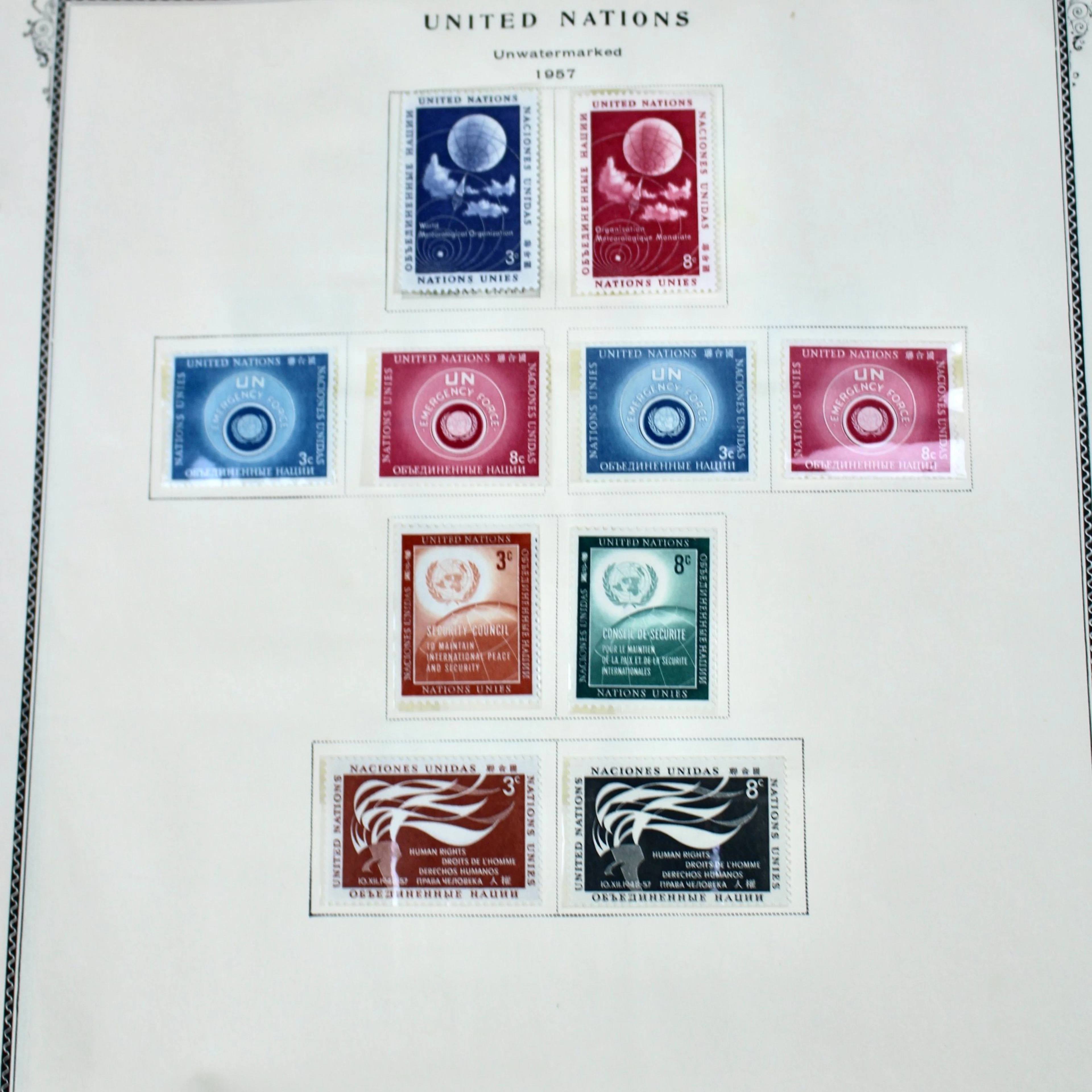 UN Postage Stamp Collection, Mint and Used