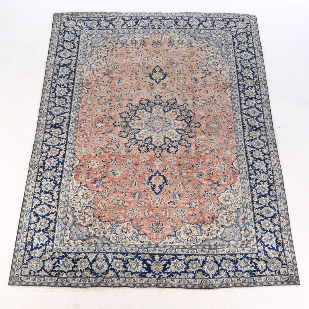 8'9 x 12'1 Hand-Knotted Persian Mashhad Room-Sized Rug
