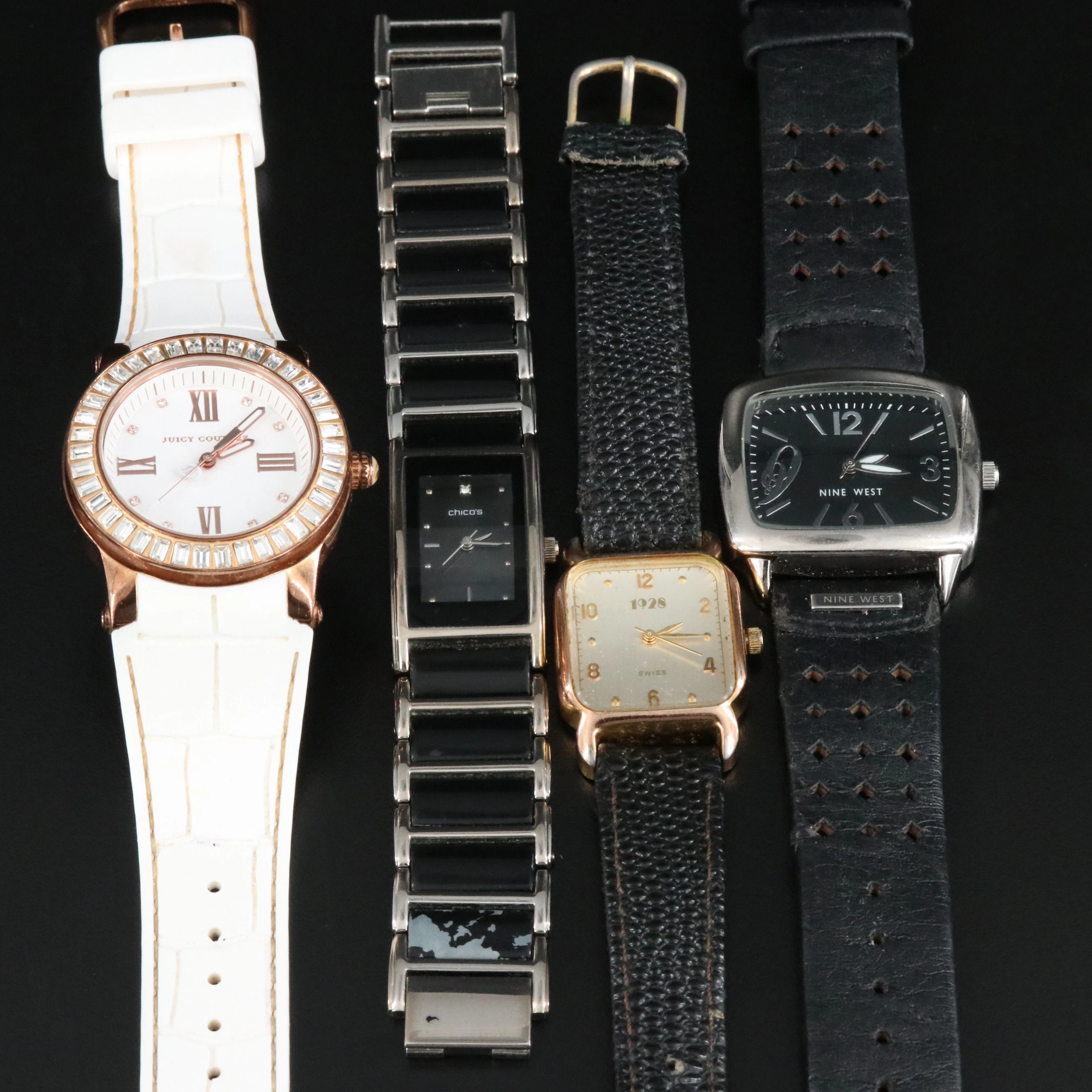 Collection of Quartz Watches Featuring Juicy Couture and Nine West