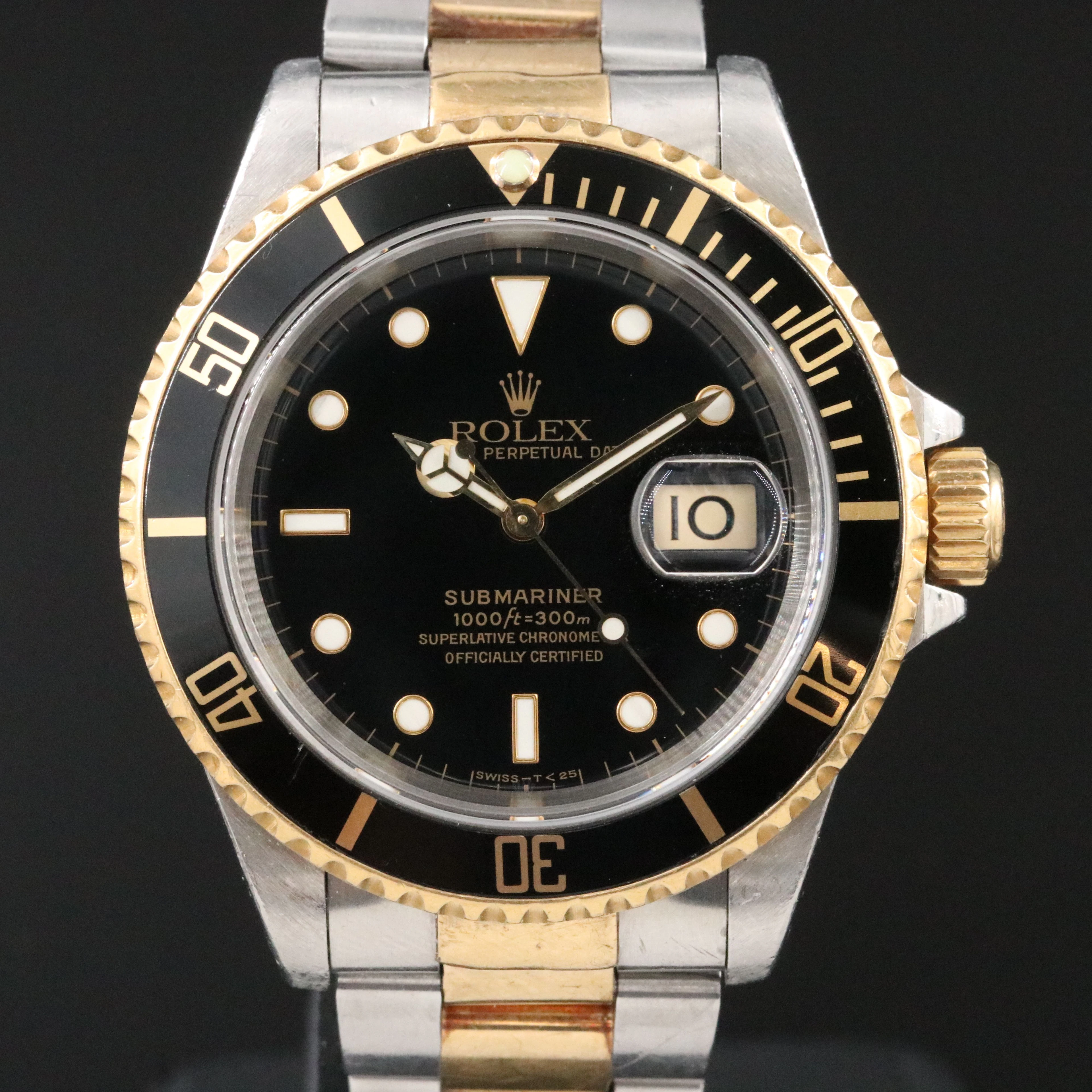 Rolex Submariner Date 16613 Two-Tone Automatic Watch c.1997