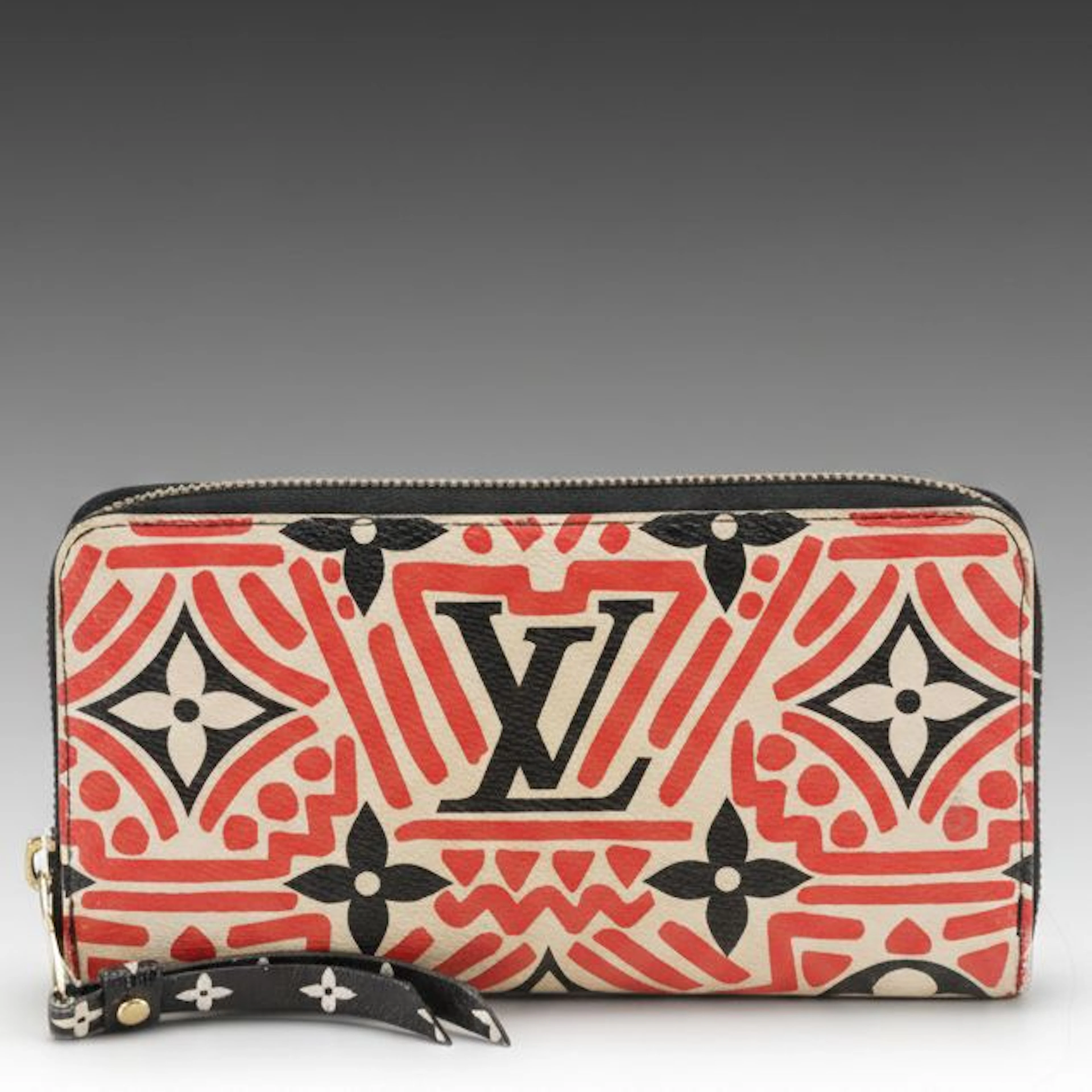 Louis Vuitton Crafty Zippy Wallet in Graffiti Monogram Giant Canvas, With Box