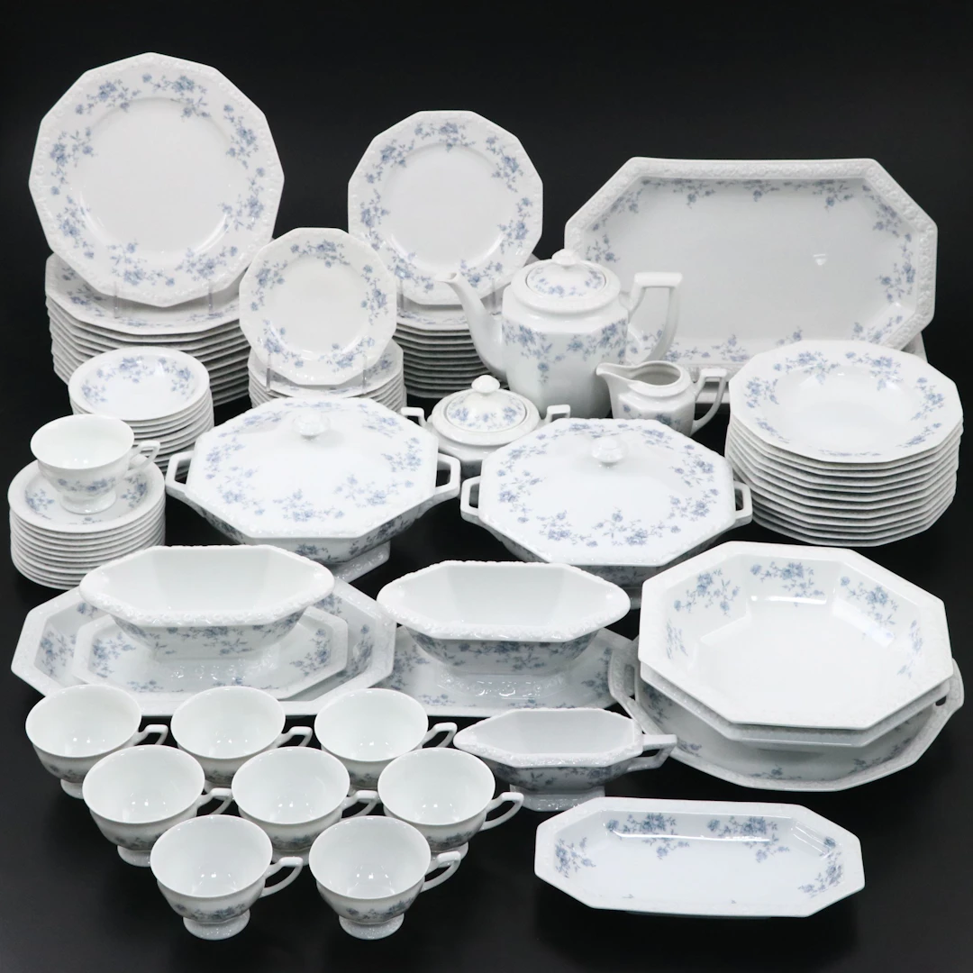 Rosenthal-Continental "Blue Bouquet" Ceramic Dinnerware, 1973-1991