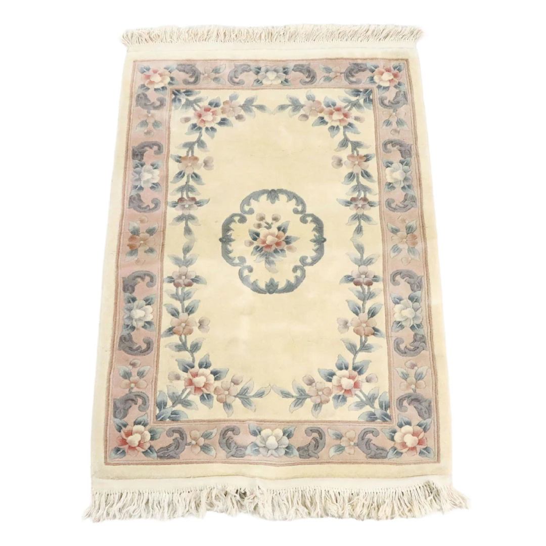 3'6 x 6'2 Hand-Knotted Chinese Peking Area Rug