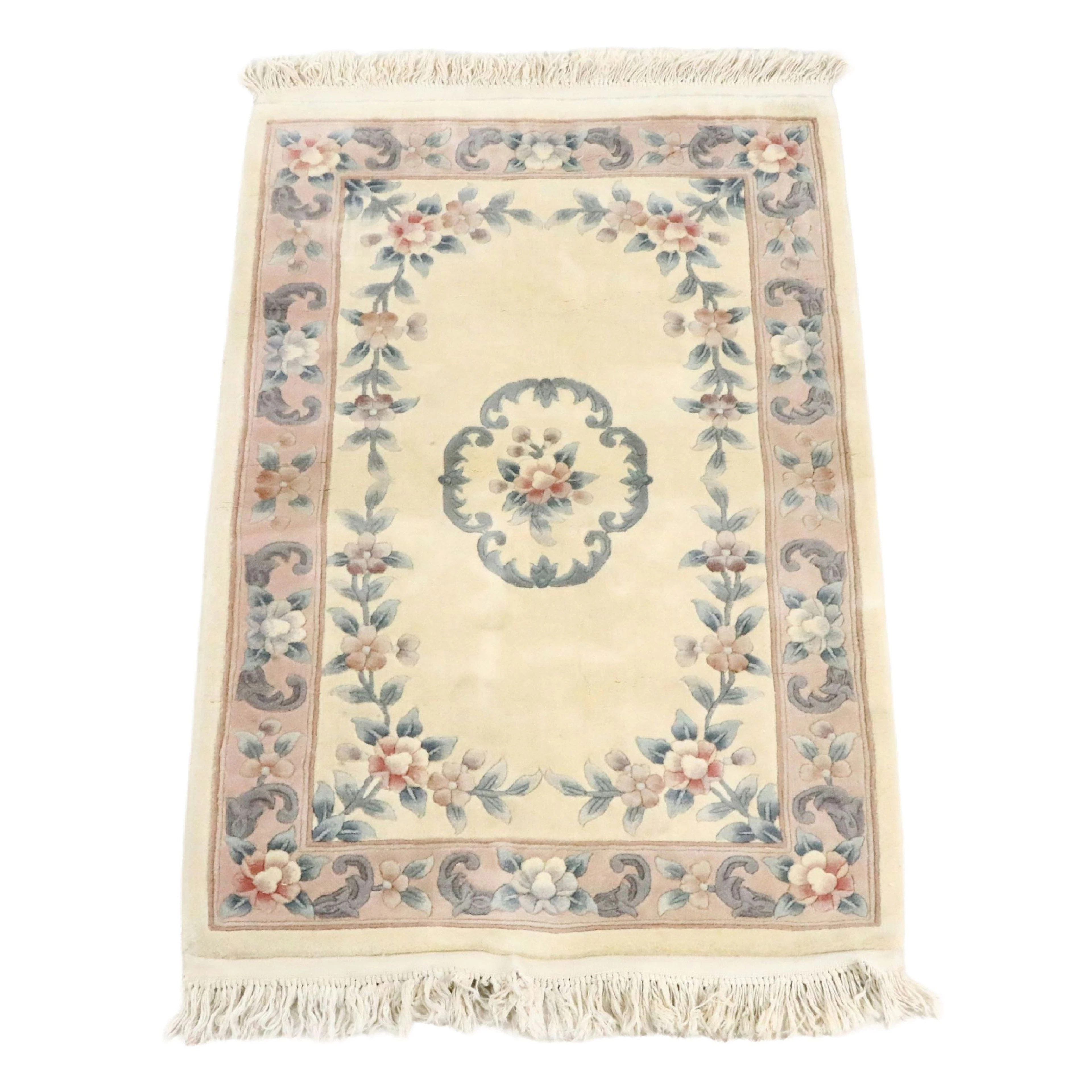 3'6 x 6'2 Hand-Knotted Chinese Peking Area Rug