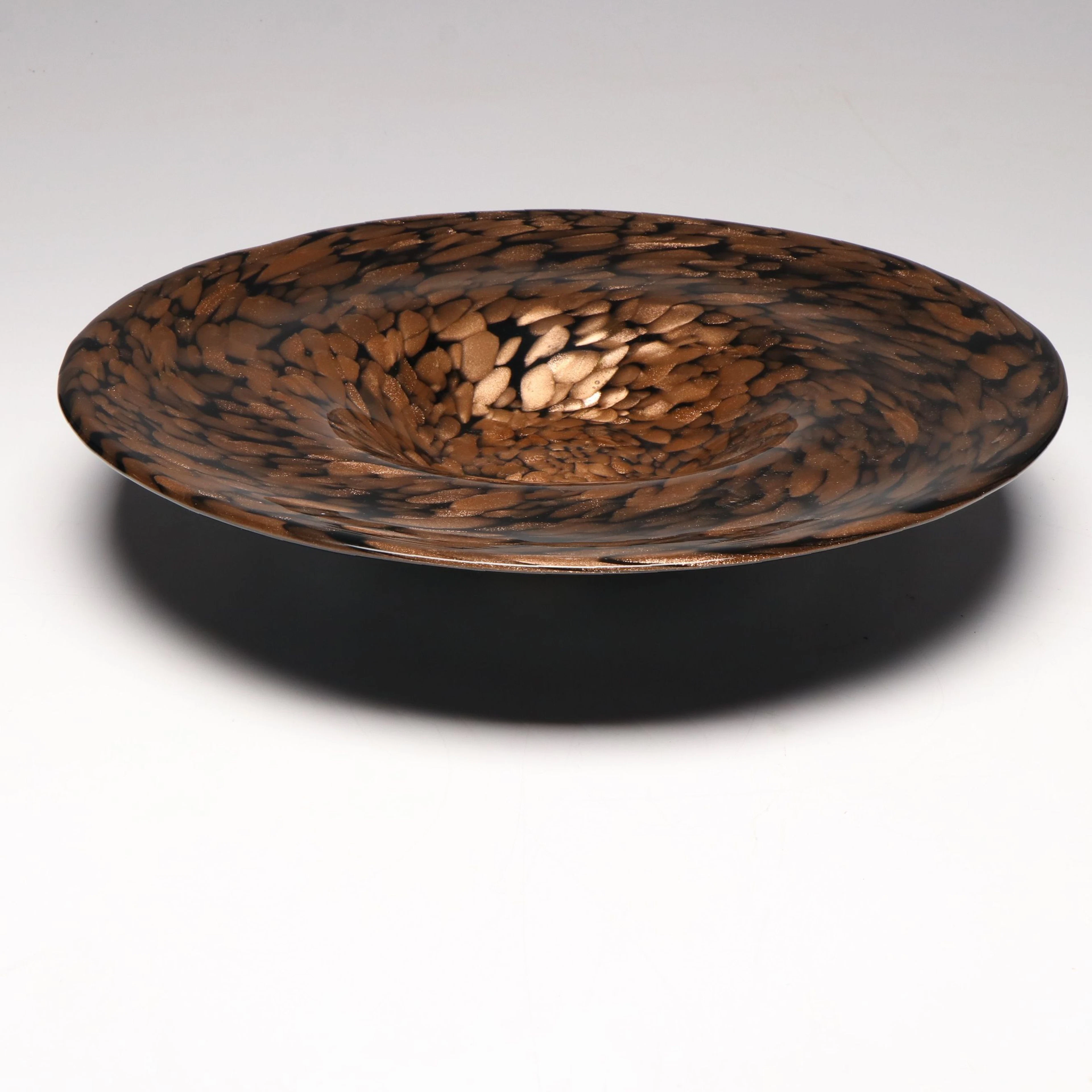 Murano Glass Tortoiseshell Pattern Console Bowl